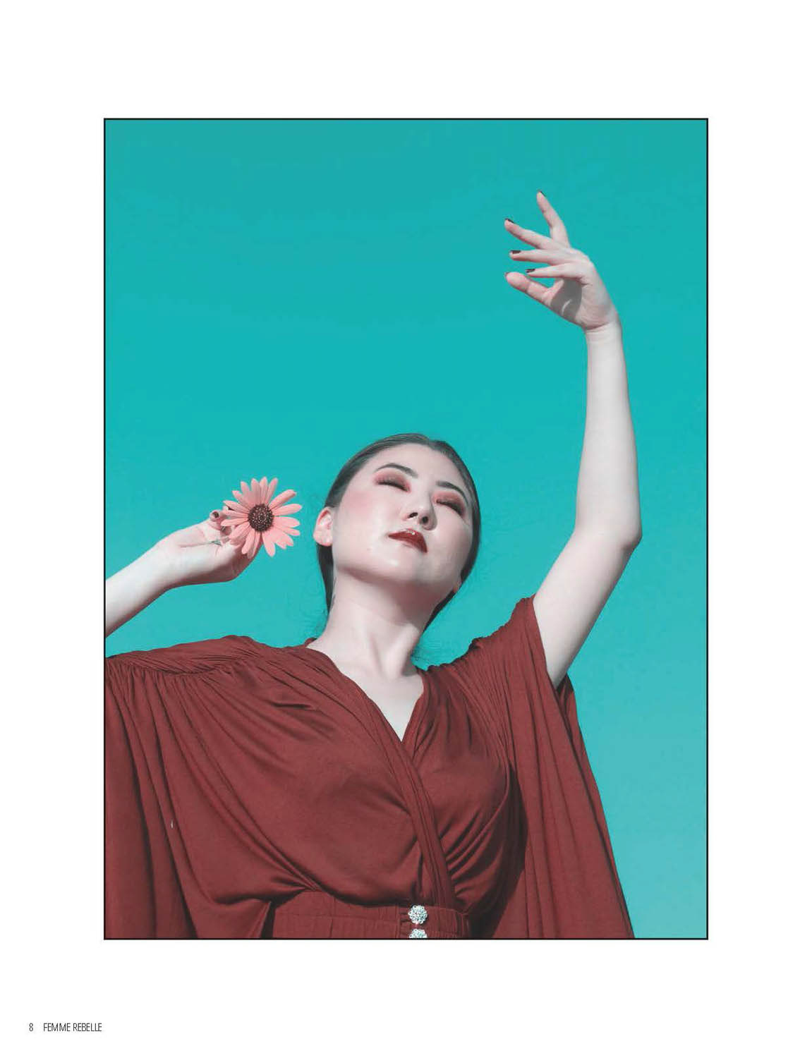 Femme Rebelle September 2018; Photography/Concept: Naomi Loghry; Makeup: Bethany Renfro; Model: Haemy Chung; Robe: Catherine D'Lish