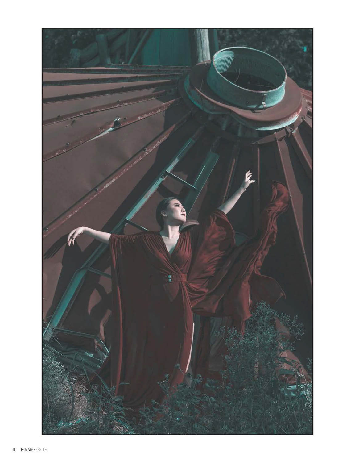 Femme Rebelle September 2018; Photography/Concept: Naomi Loghry; Makeup: Bethany Renfro; Model: Haemy Chung; Robe: Catherine D'Lish