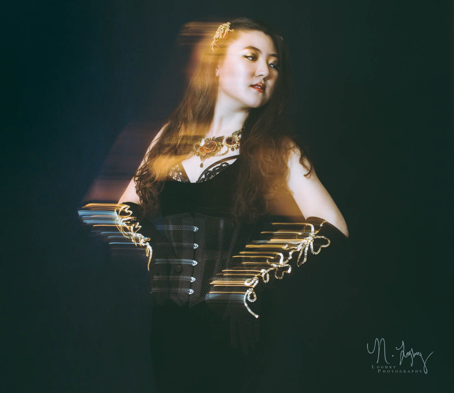 Photography: Naomi Loghry; Styling/Makeup/Model: Haemy Chung; Jewelry: Necrosarium; Topsy Turvy Designs