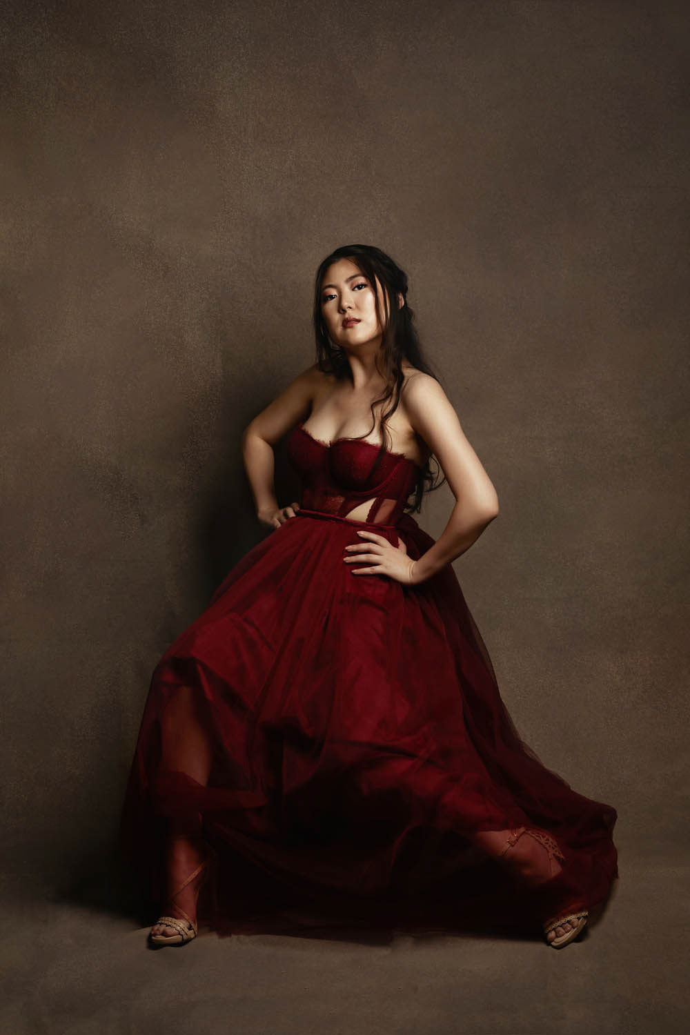 Photography/Styling: Linda Drake; Model: Haemy Chung; Makeup/Hair: Makeup ATX (Codie); Designer: Katharina Hakaj Couture