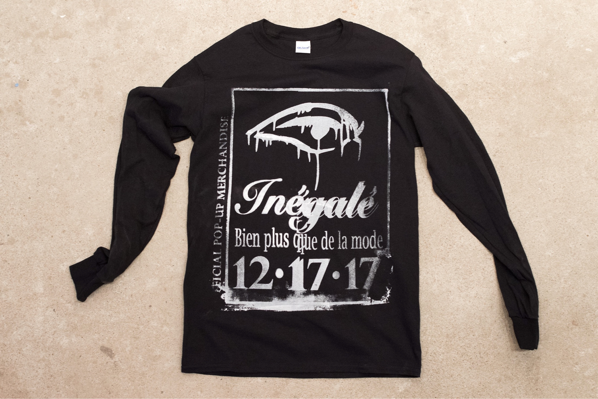 Merch t-shirt exclusive to the pop-up