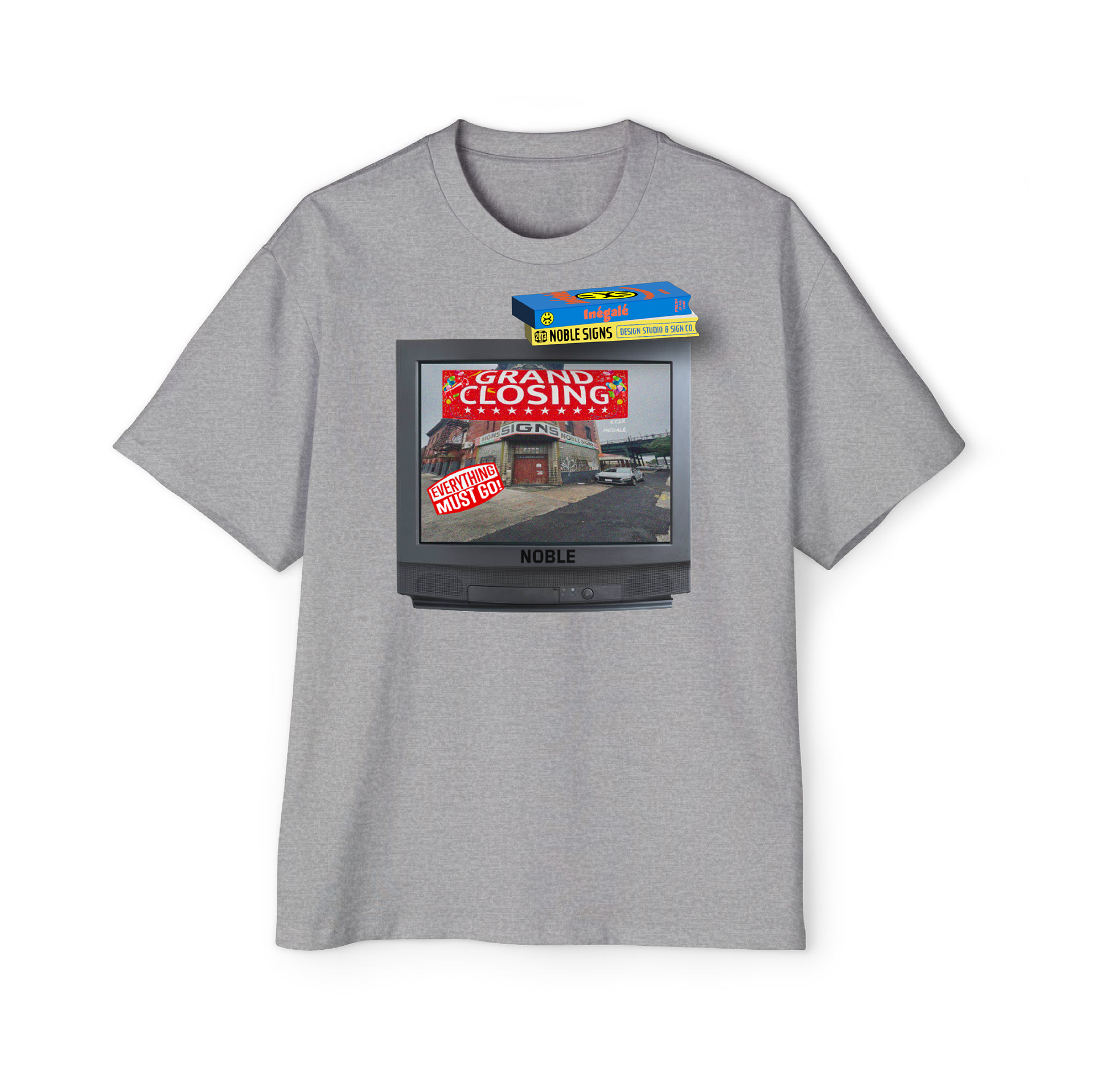 Concept tee and pop-up flyer