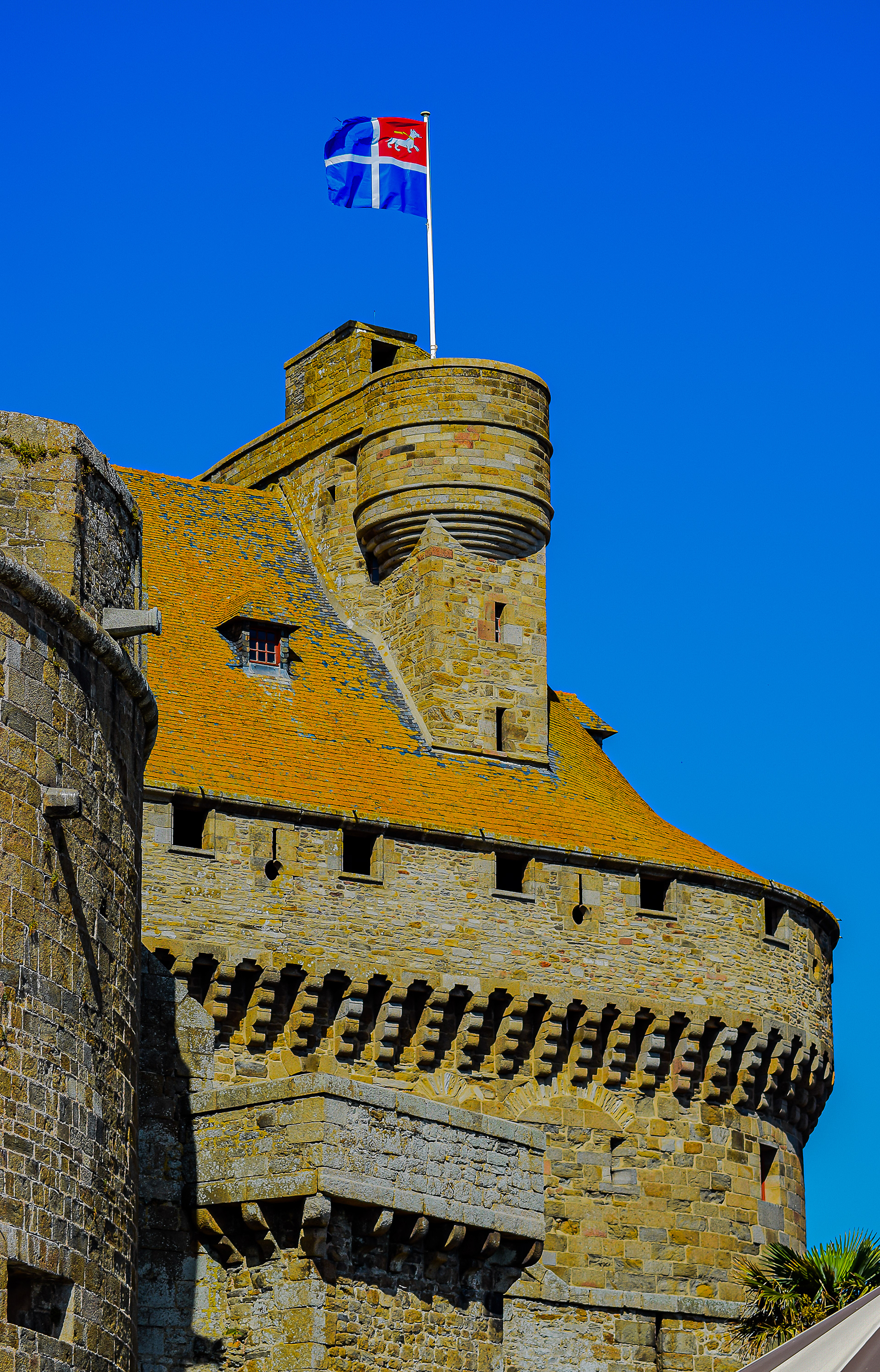 Tour Quic-en-Groigne à Saint malo, érigée sur ordre de la duchesse Anne de Bretagne au début du XVIème siècle, photo 125