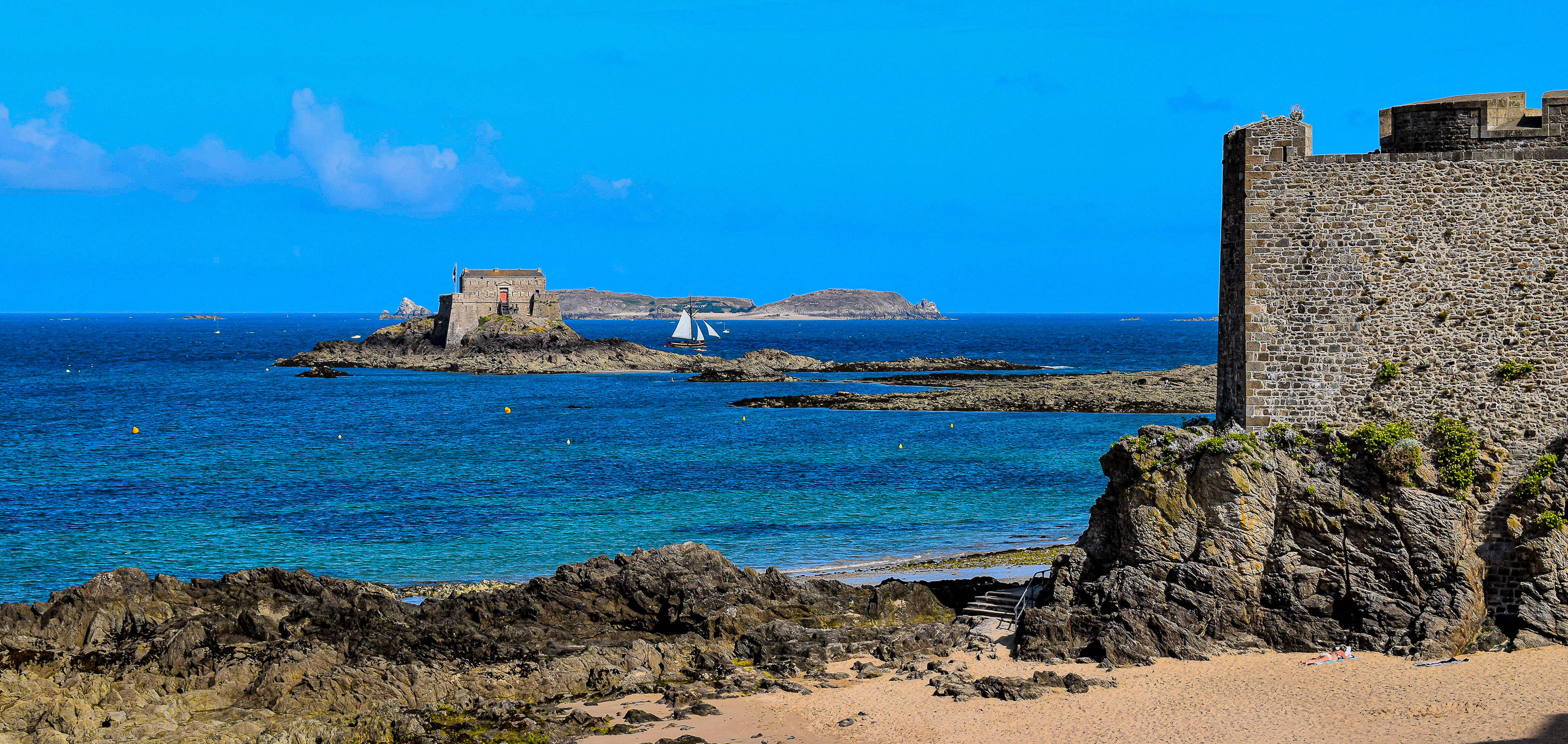 Fort du Petit Bé du 17 ème siècle, se situant à quelques centaines de mètres des remparts de Saint-Malo, photo 126