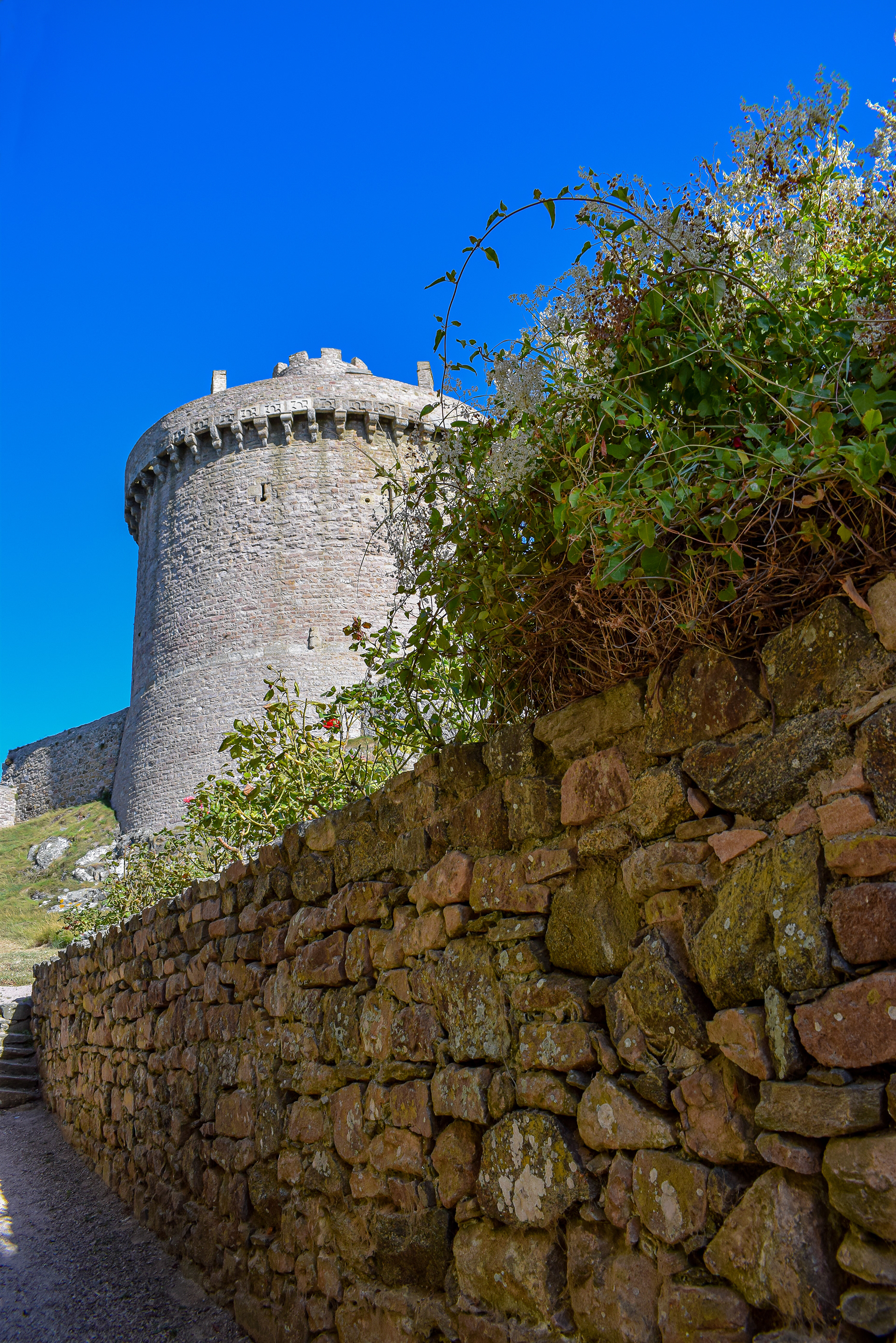 Donjon du Château de la Roche Goyon début 1340 en baie de Saint-Malo, Plévenon en Bretagne, photo 85