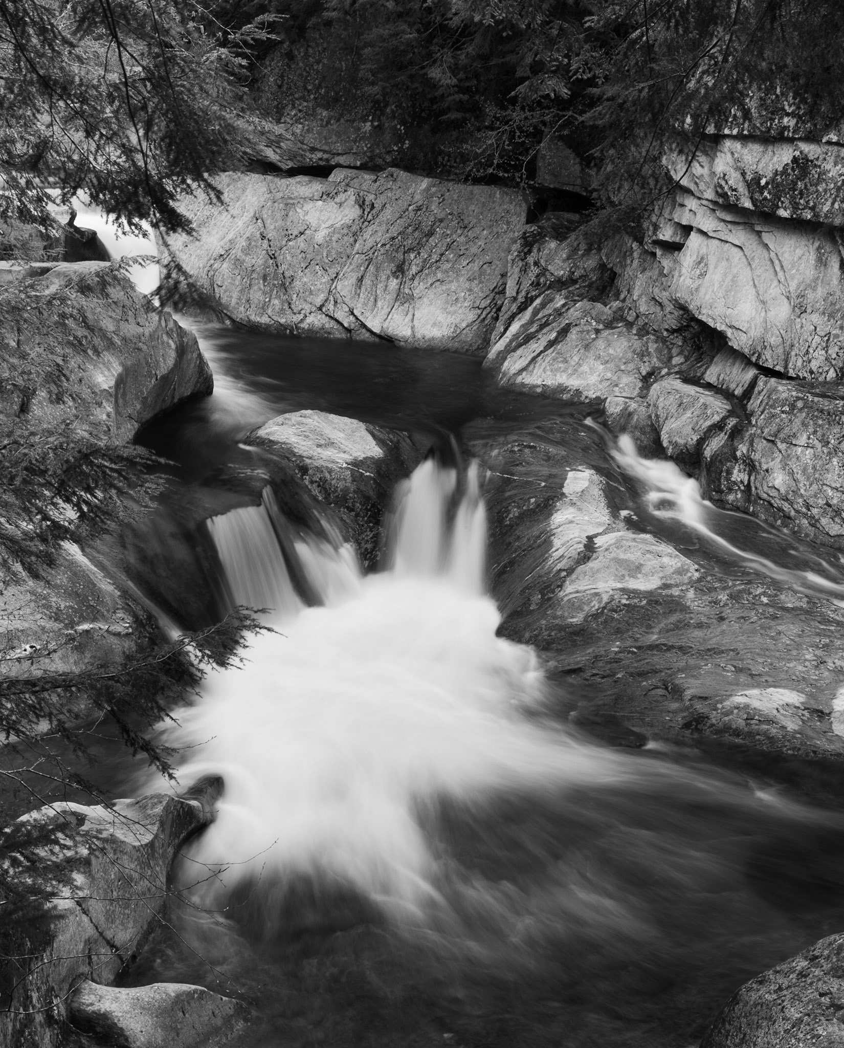 Water Splaying Out from the Falls