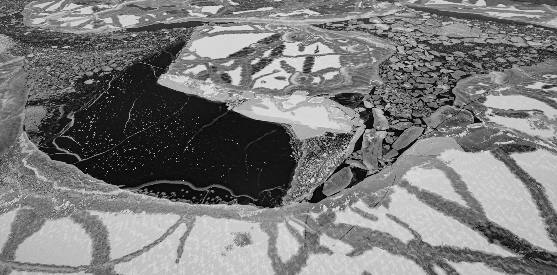 Abstract Ice on Lake George