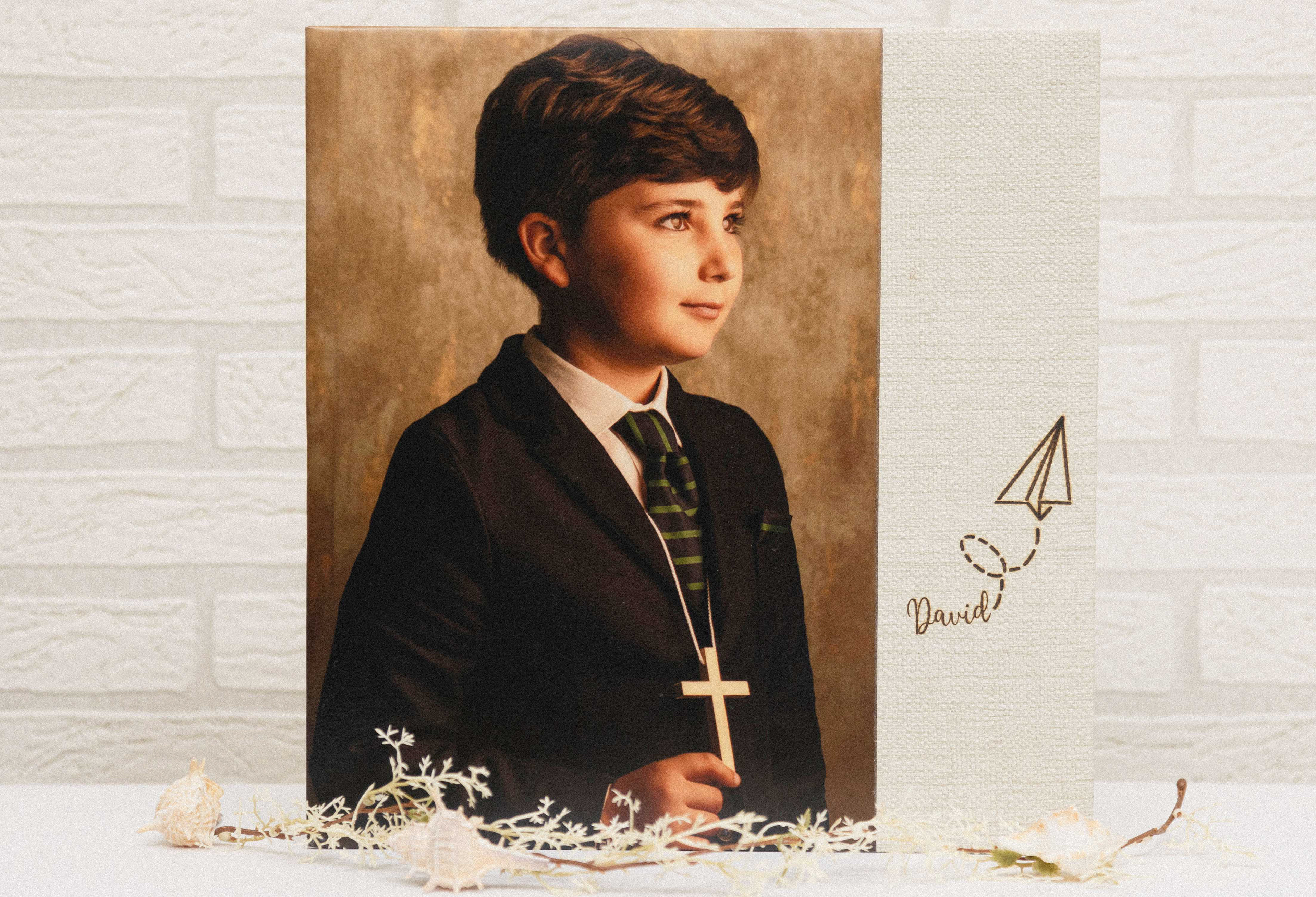 MODELO AB 179   MATERIAL FOTOGRAFIA 24X35  POLIPIEL QUESADA  GRABADA A FUEGO