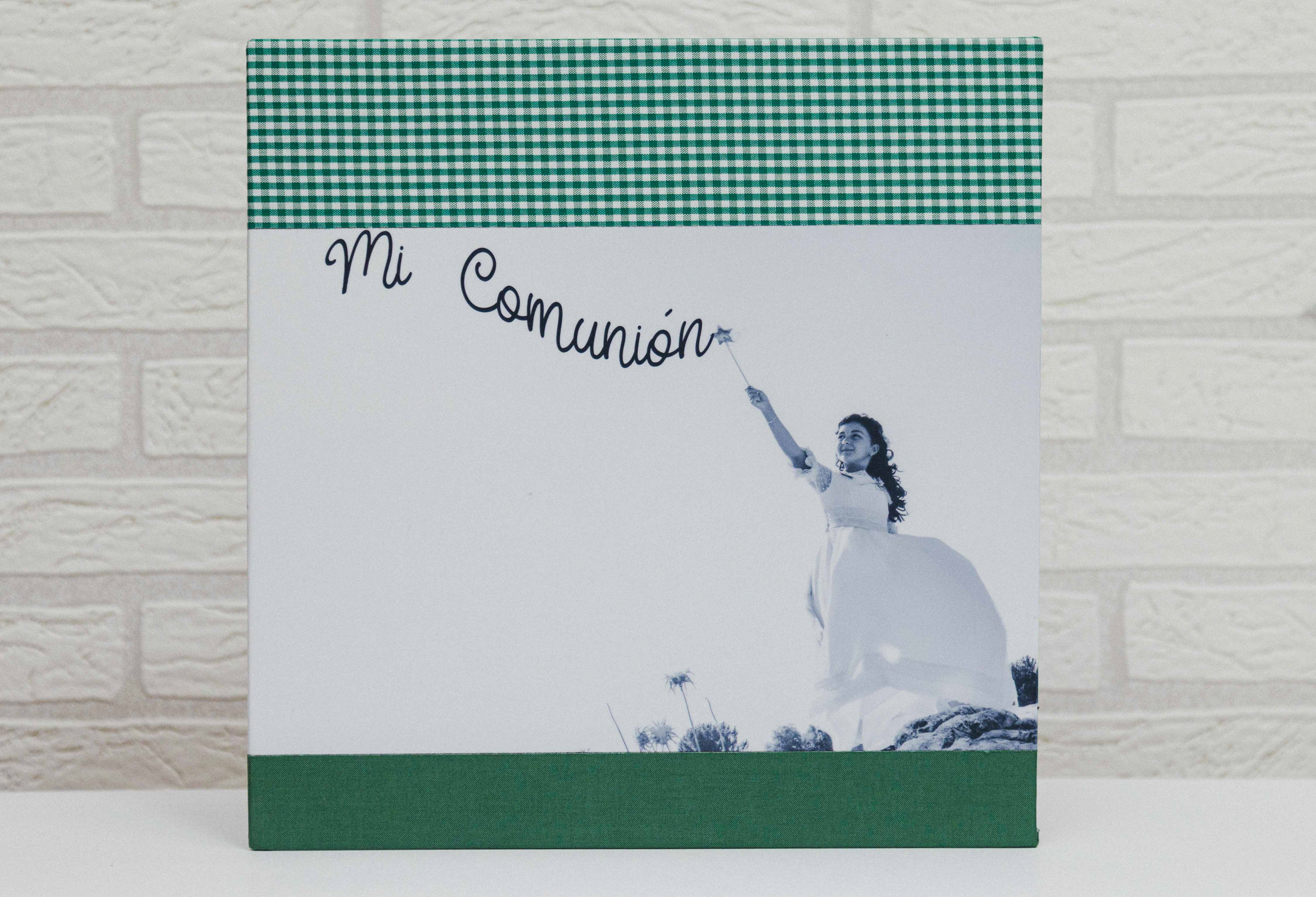 modelo at  600 material     lino   cuadros verde  fotografia 20x35 parte inferior lino verde oliva  