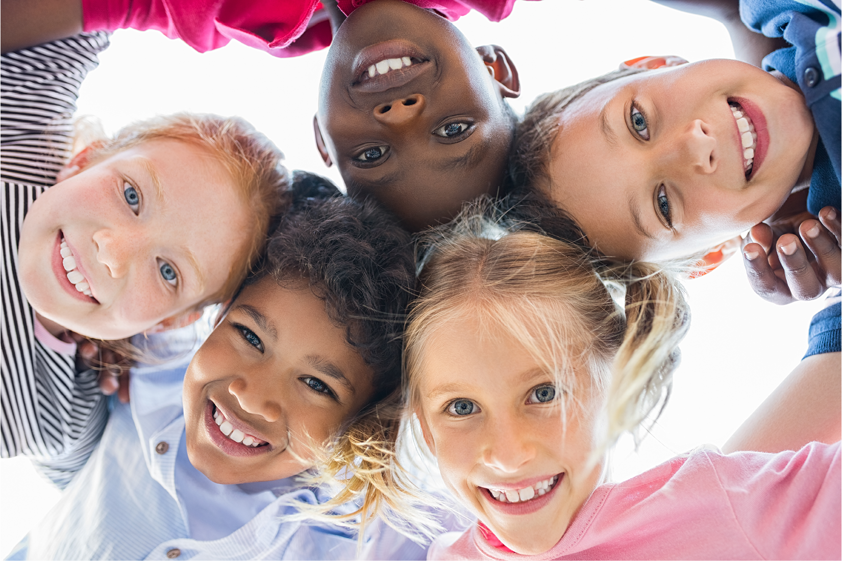 Group of children smiling
