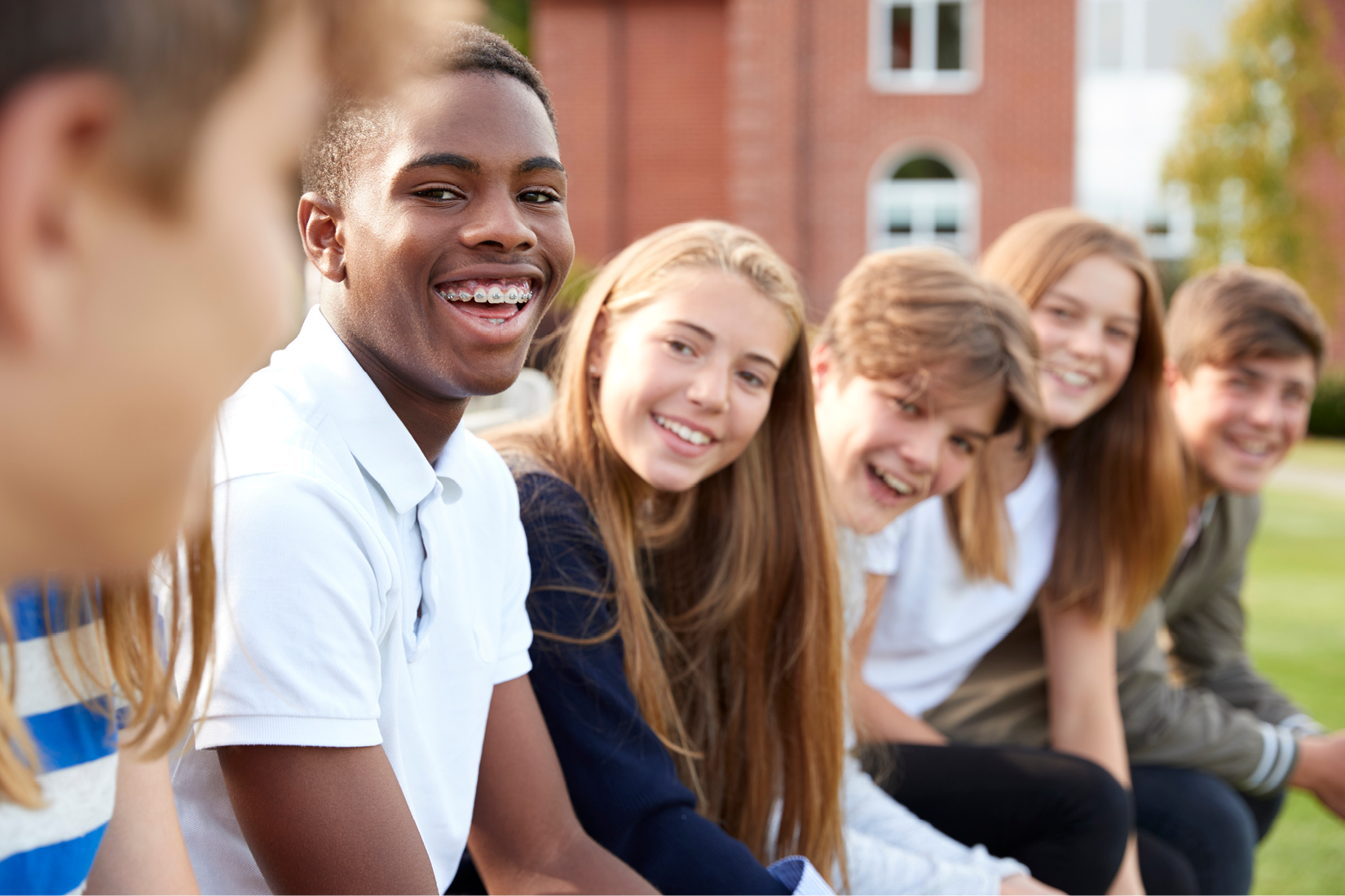 Group of teens