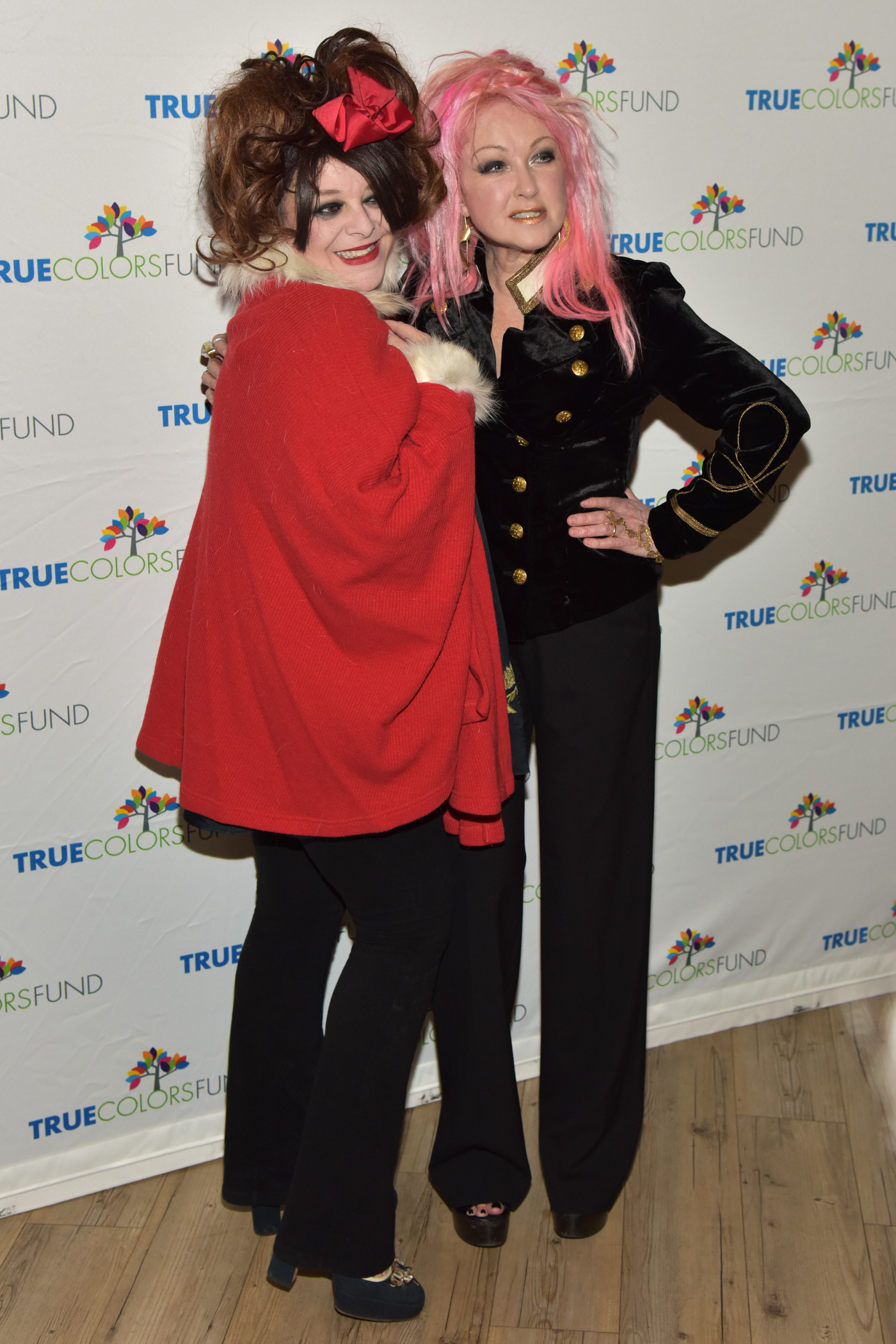Angela McCluskey and Cyndi Lauper