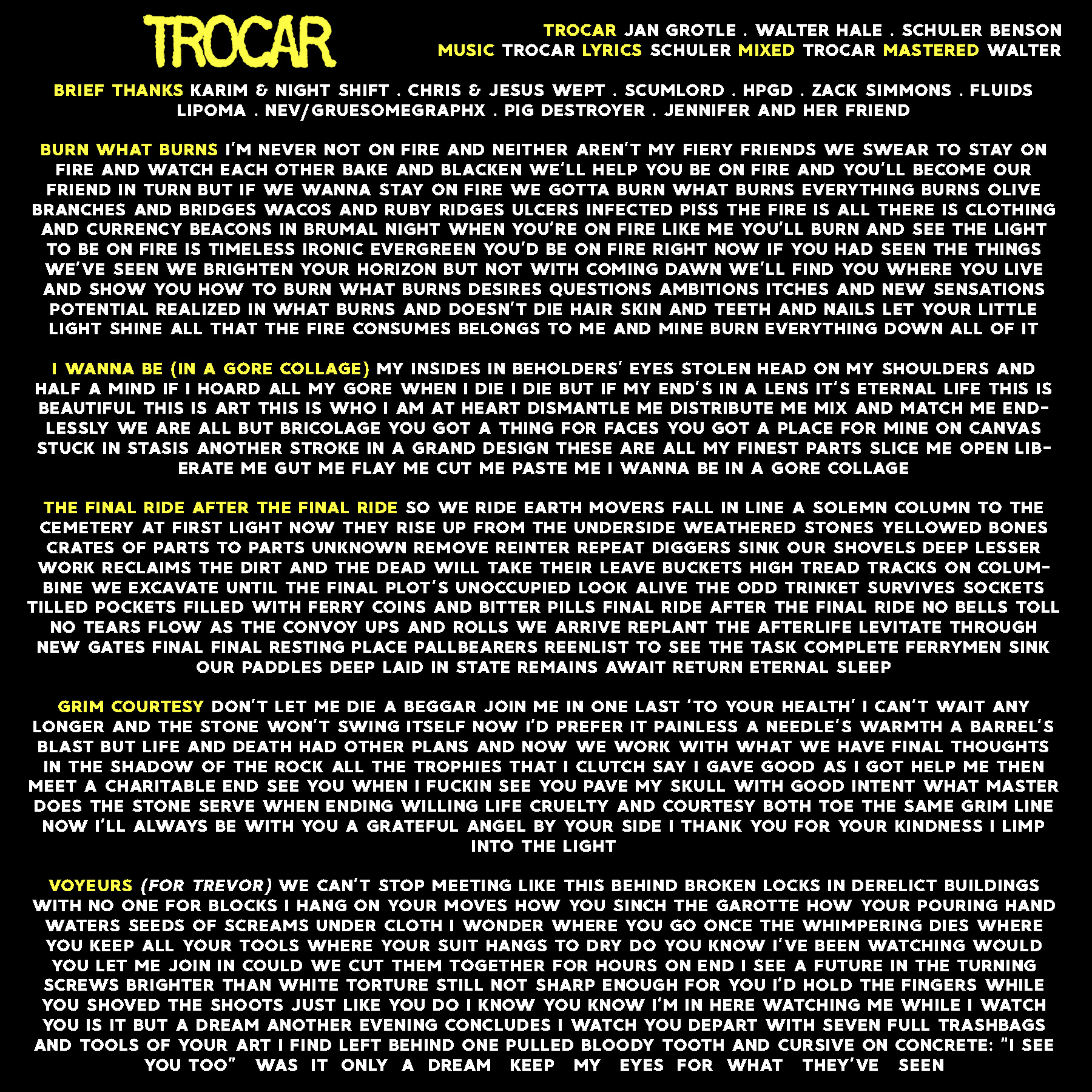 12" insert (trocar) 