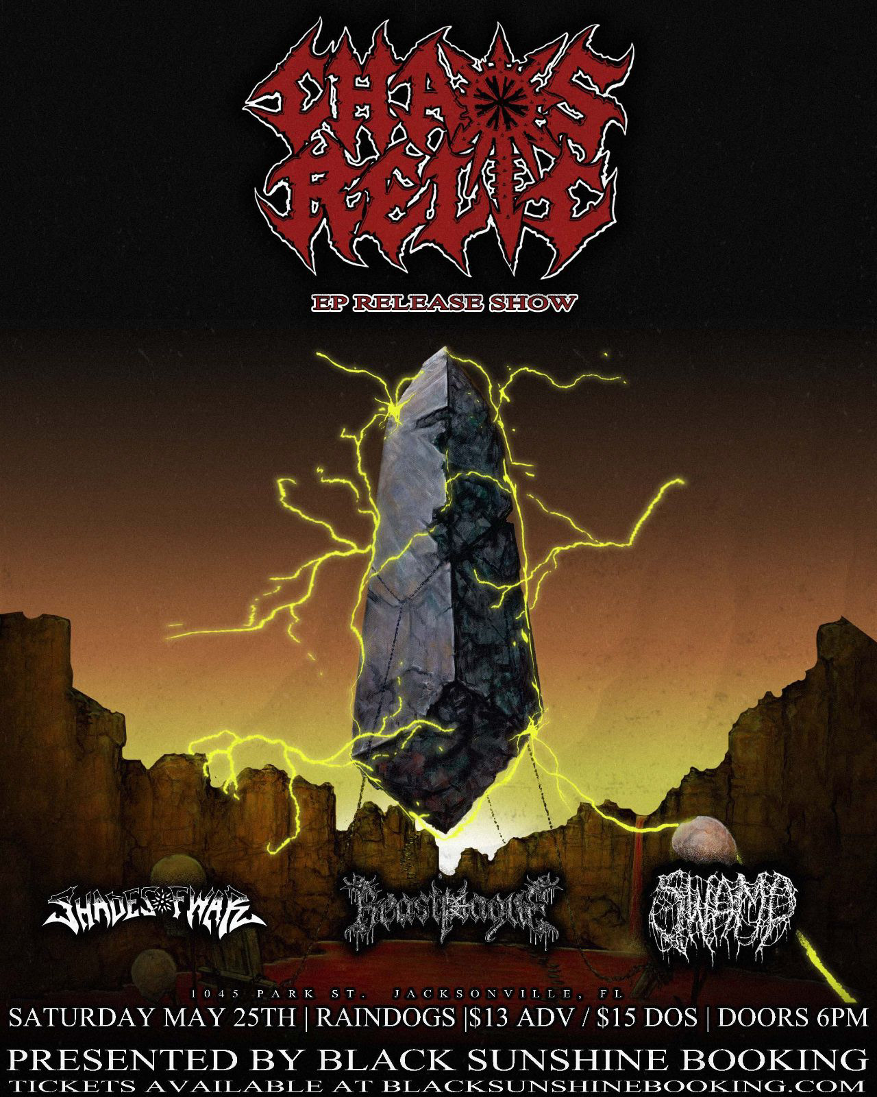 rejected Release show flyer 