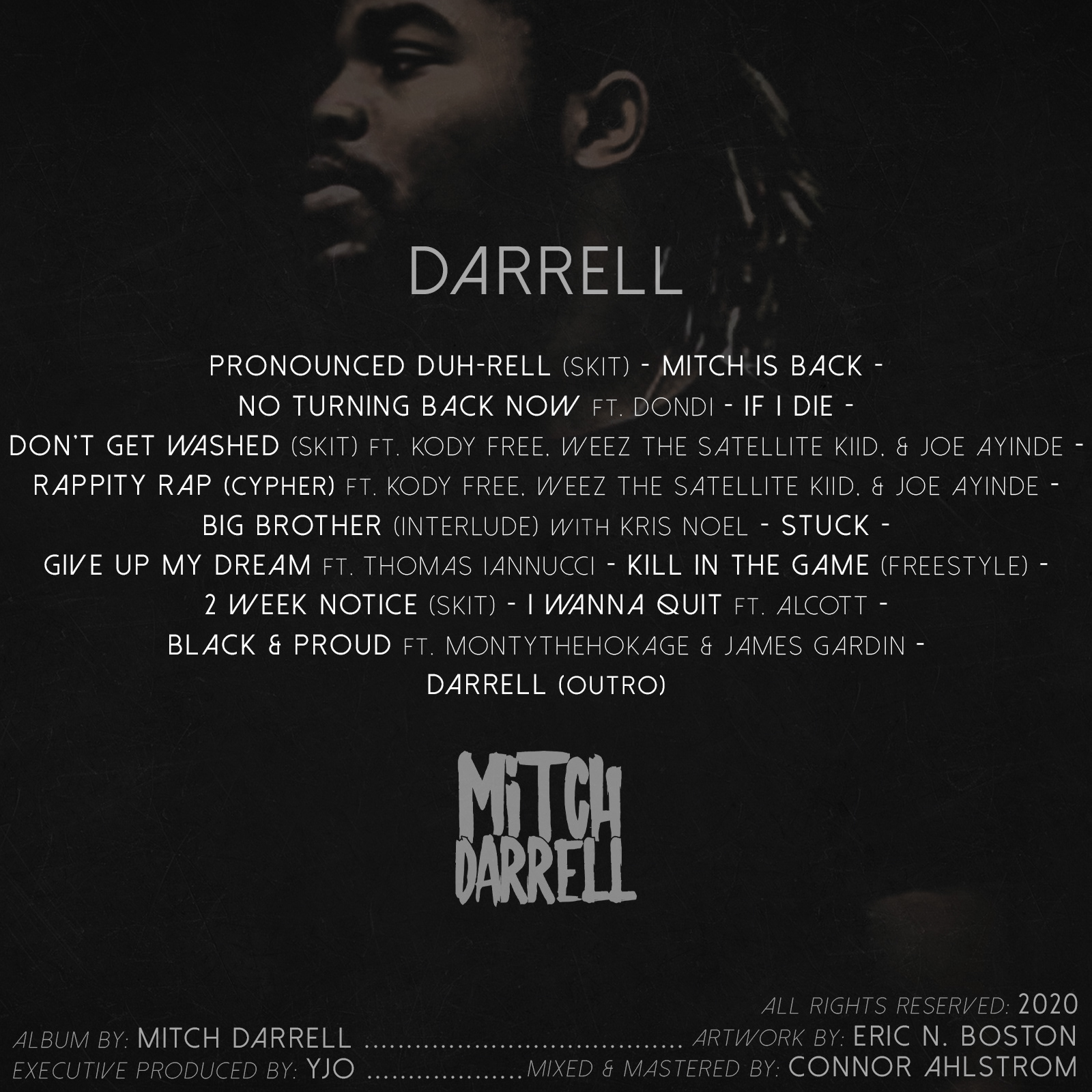 Mitch Darrell | 'Darrell' Tracklisting