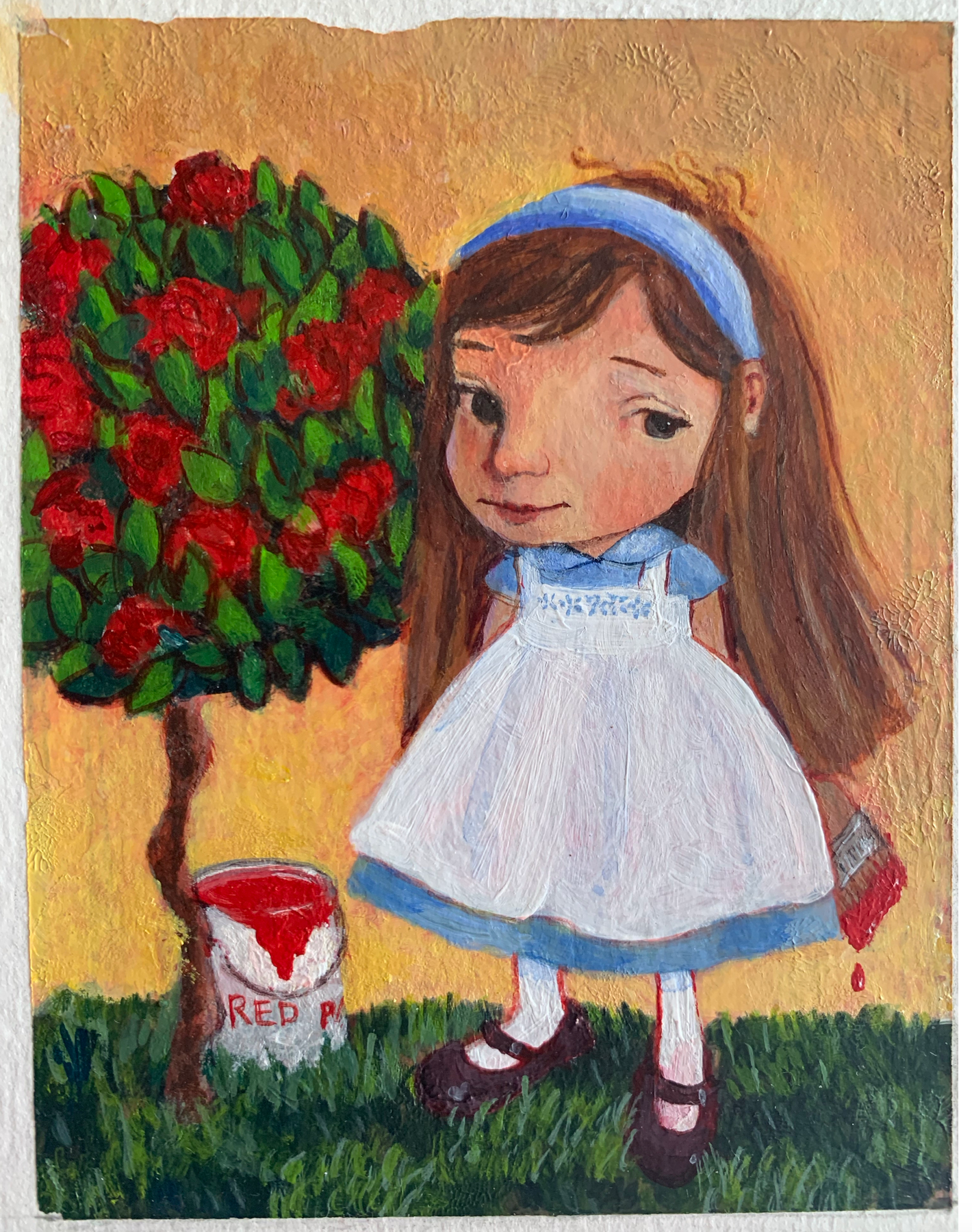 We're painting the roses red. Personal commission.