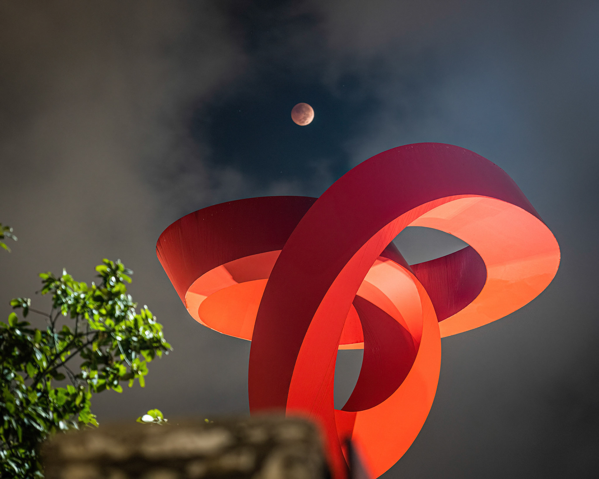 Lunar Eclipse and Torch of Friendship November 2022