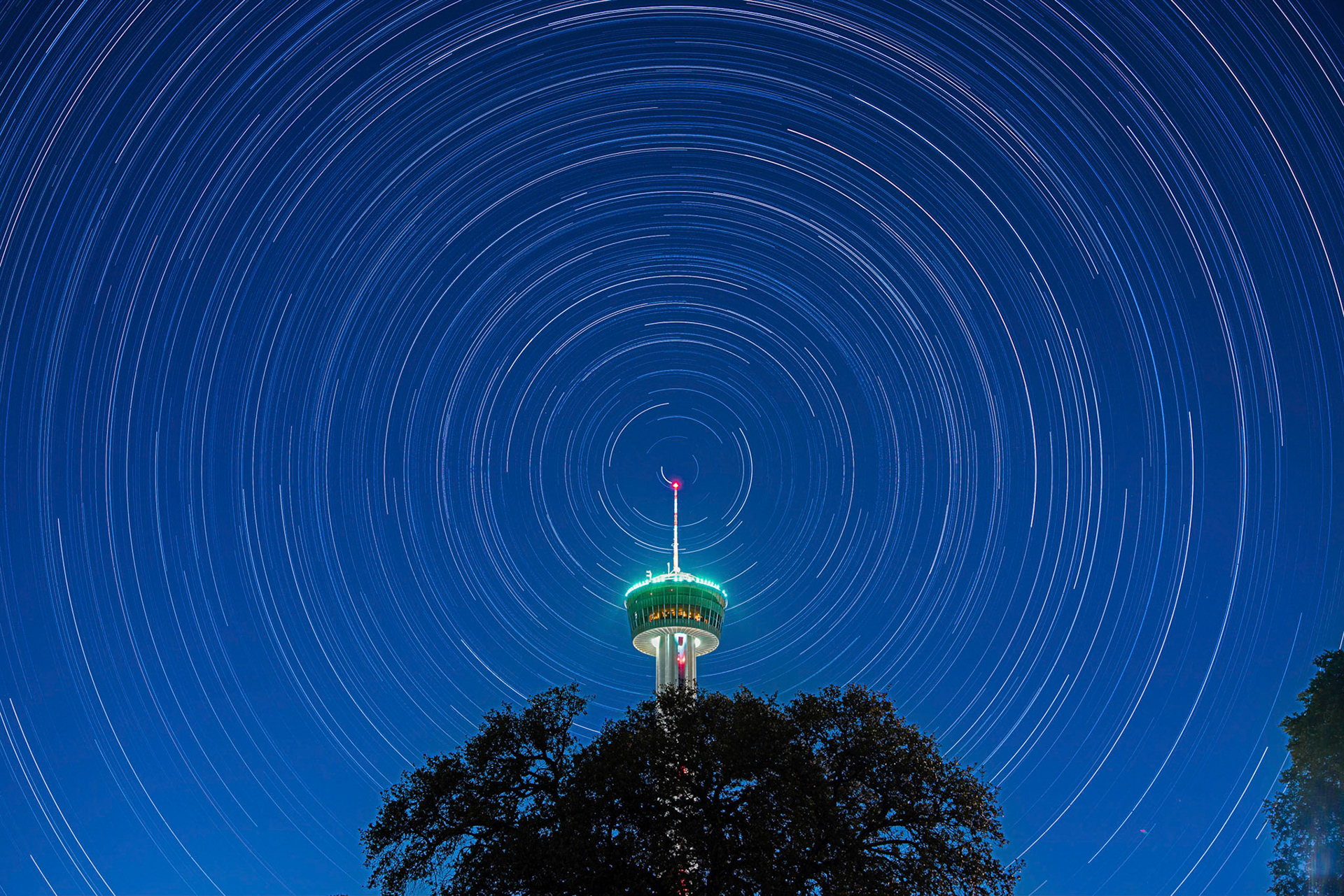 St Patrick's Tower with Startrails