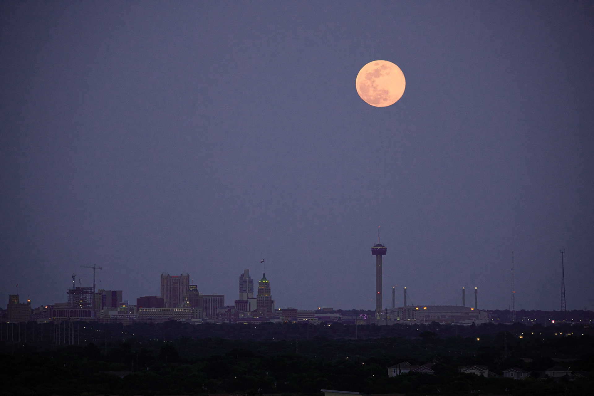Moonrise Over Tower