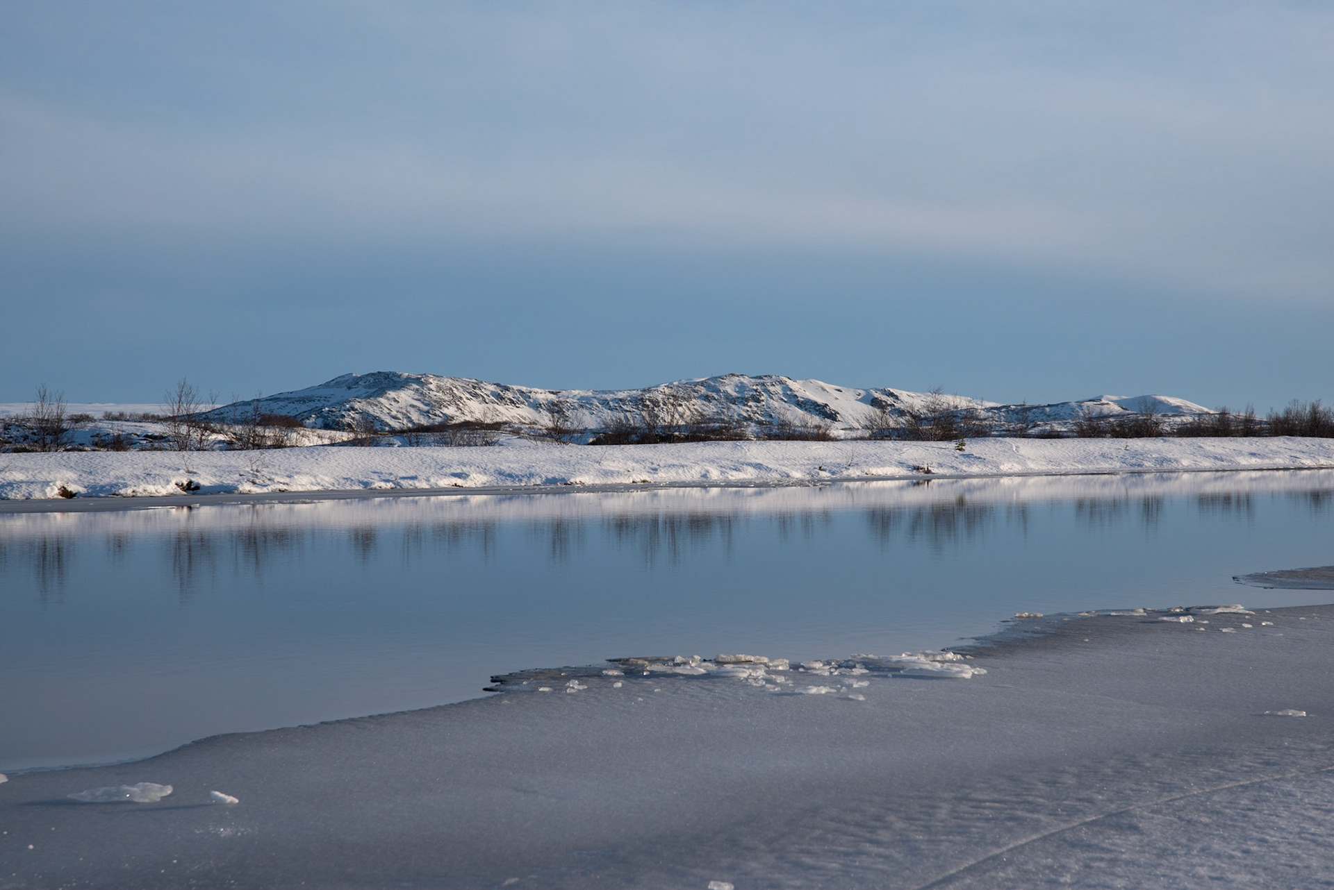 Peace in cold tones