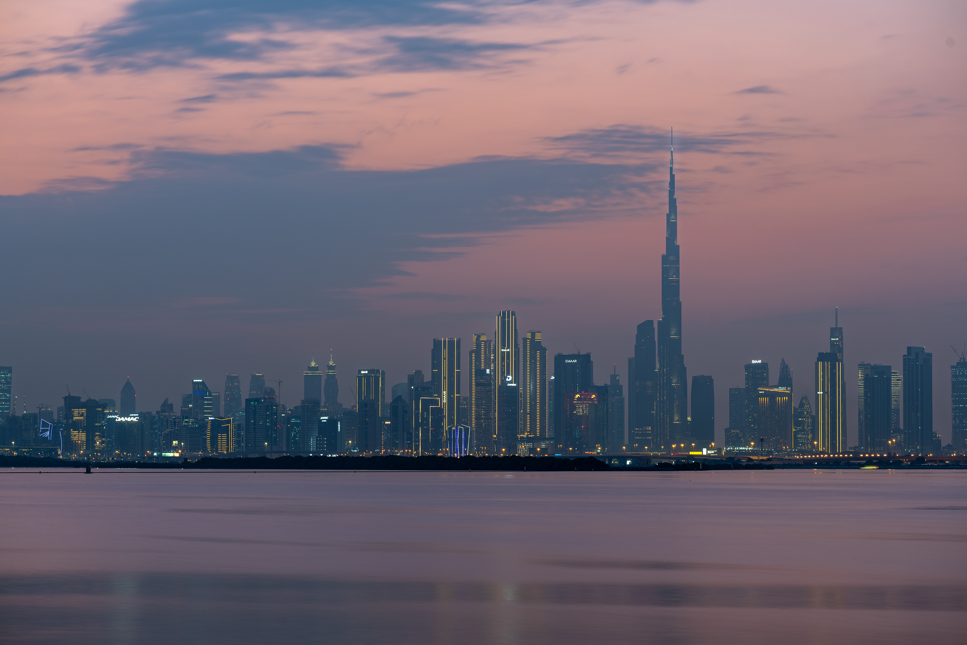 The Dubai Skyline at Dusk