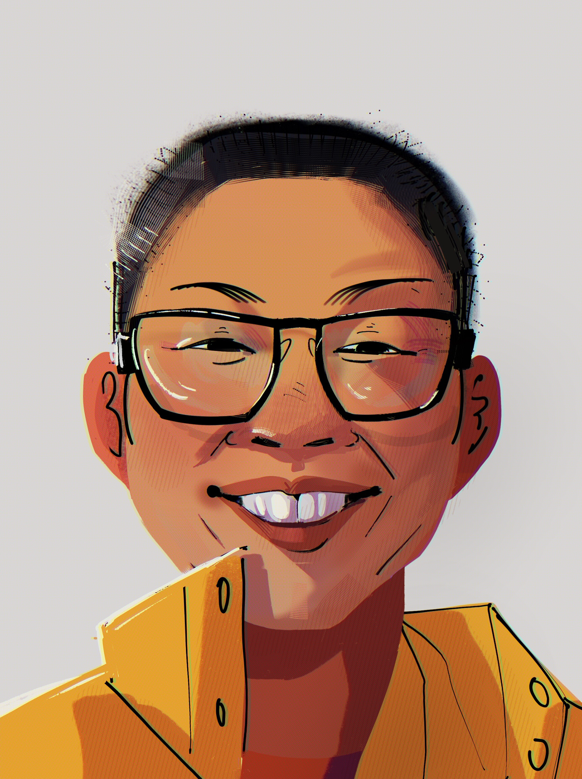 Portrait of my father in Mielgo's style