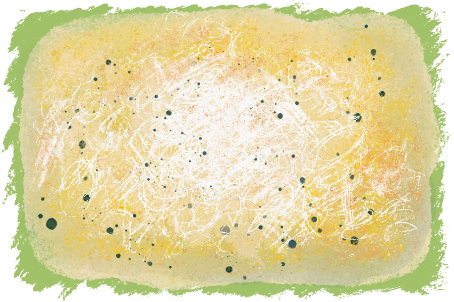 Cheesy Polenta | Laptop Dinner Spot Illustration | Digital