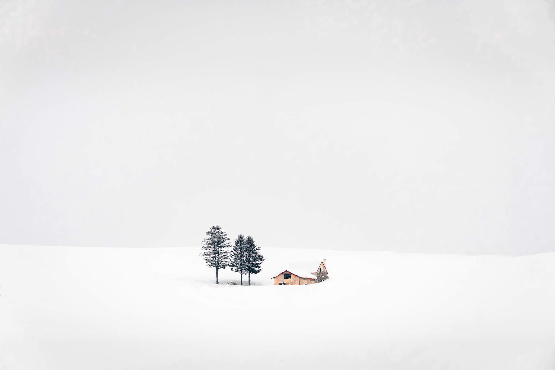 Isolated in the snow