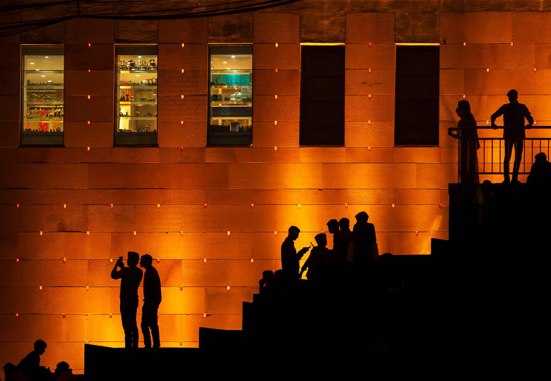 Silhouettes by Ganges Gate