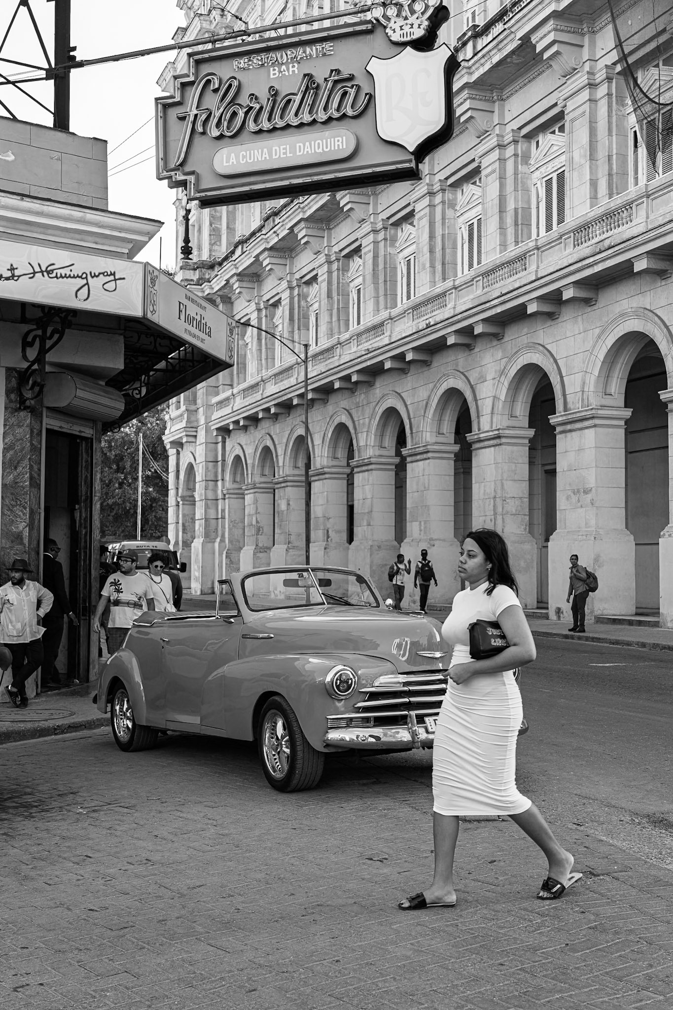 Visiting Havana, I had the opportunity to capture Ernest Heminway's favorite daiquiri place. The city and the El Floridita seemed timeless as if Hemingway could walk by at anytime.