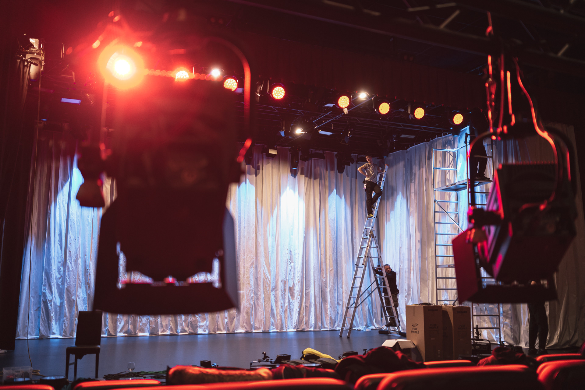 Making of MTV Unplugged Natalia Kukulska - technicians set the stage