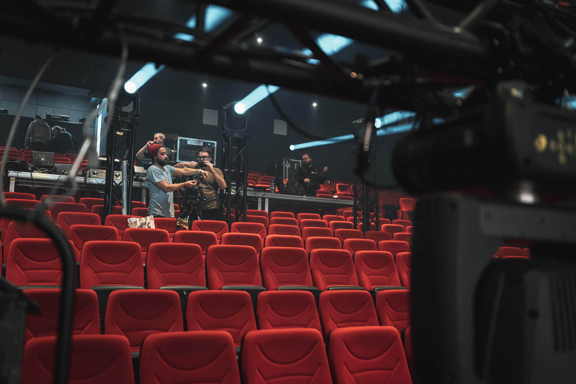 Making of MTV Unplugged Natalia Kukulska - film crew sets a camera