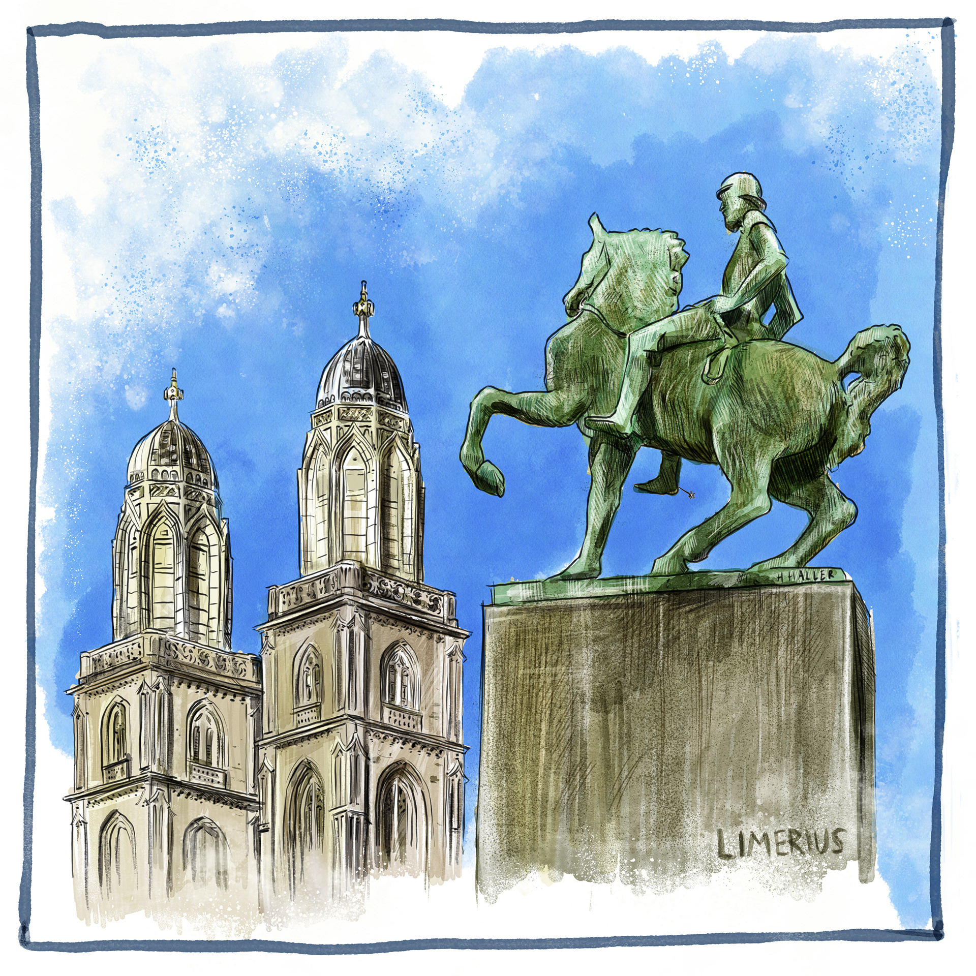 Zurich - Limerius pocket square 