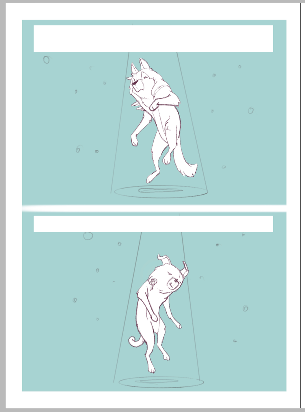 re-draw of the page much later in process