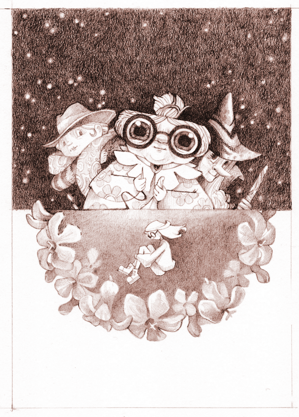 Final drawing on paper