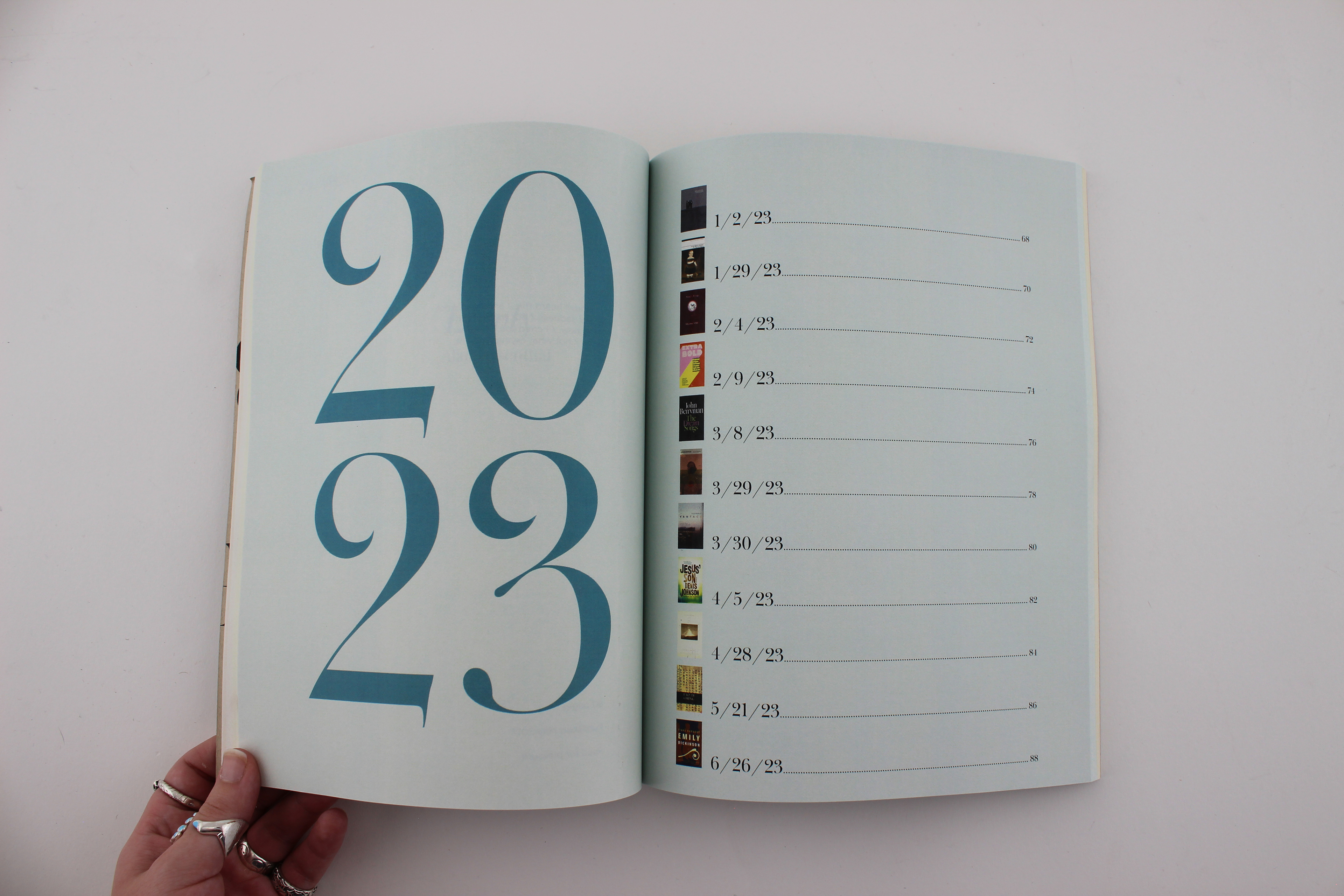 opening chapter/table of contents for 2023