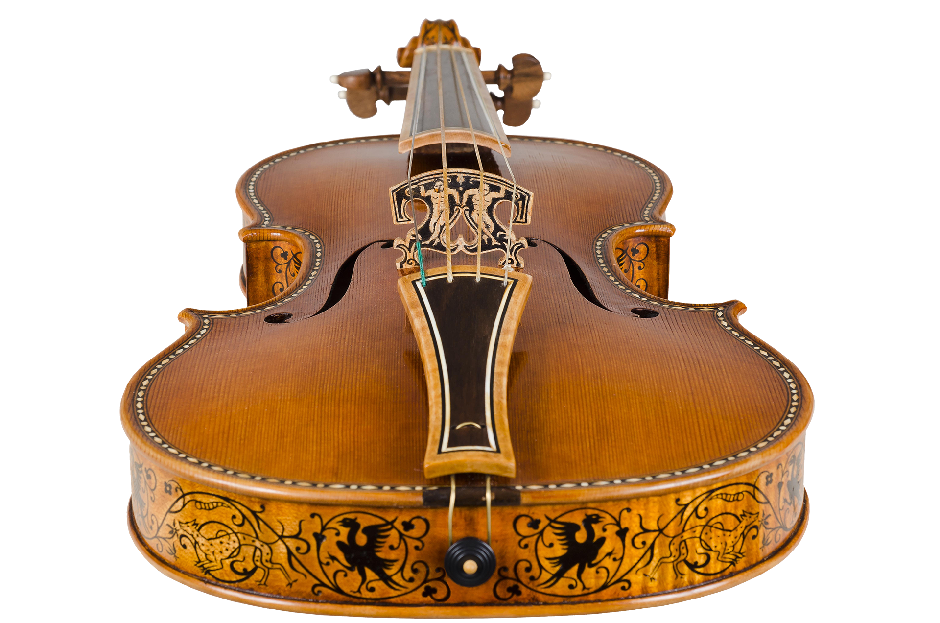 M° Marcello Villa, violino intarsiato
