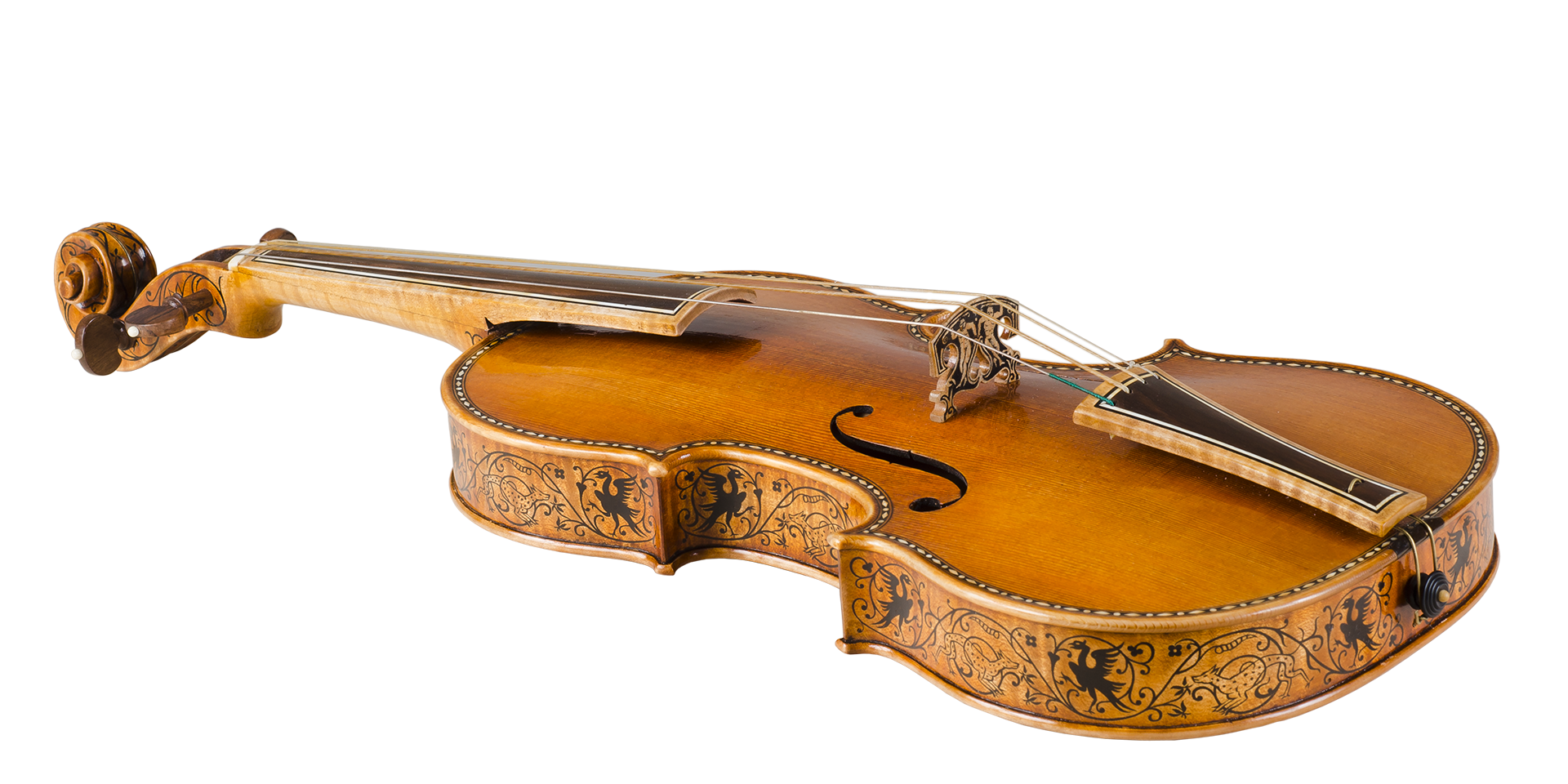 M° Marcello Villa, violino intarsiato