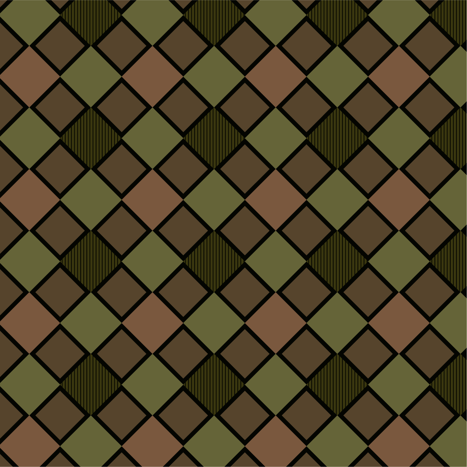 Offset Square - Earthen