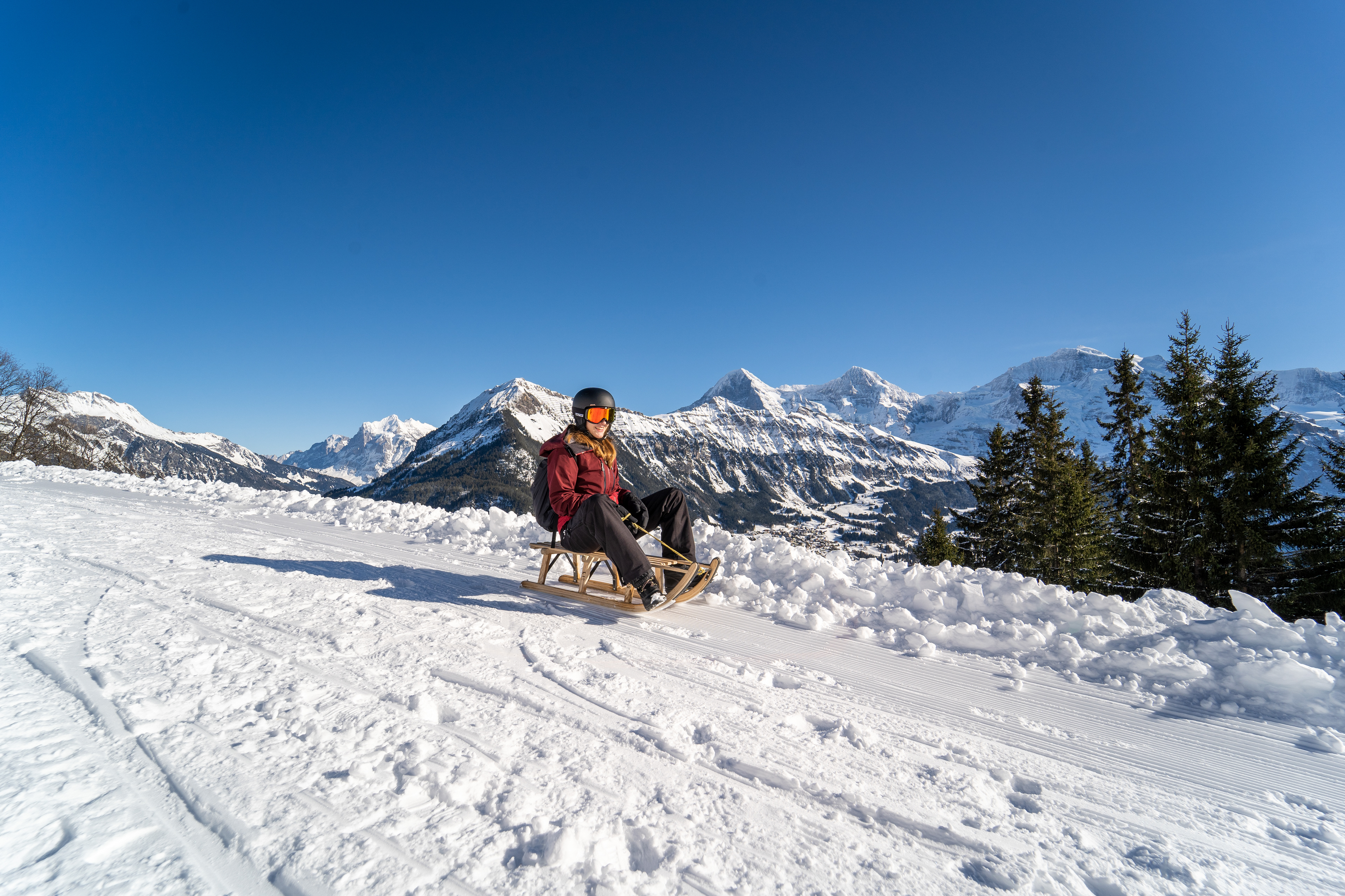 Schlitteln in Isenfluh-Sulwald
