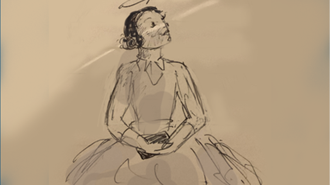 'Audrey' original storyboard drawing