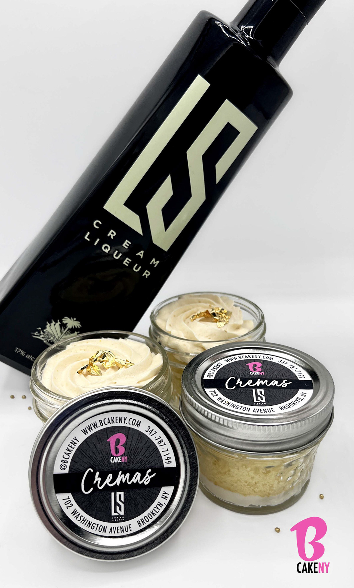 LS Cream Liqueur Cake Jars