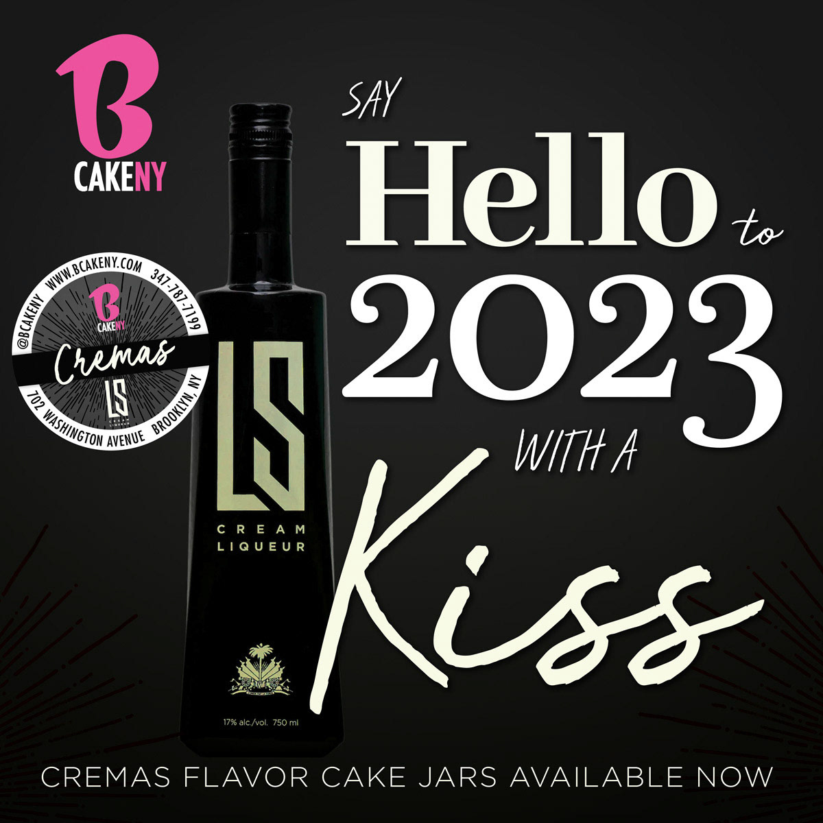 LS Cream Liqueur Cake Jar Promotional Edit