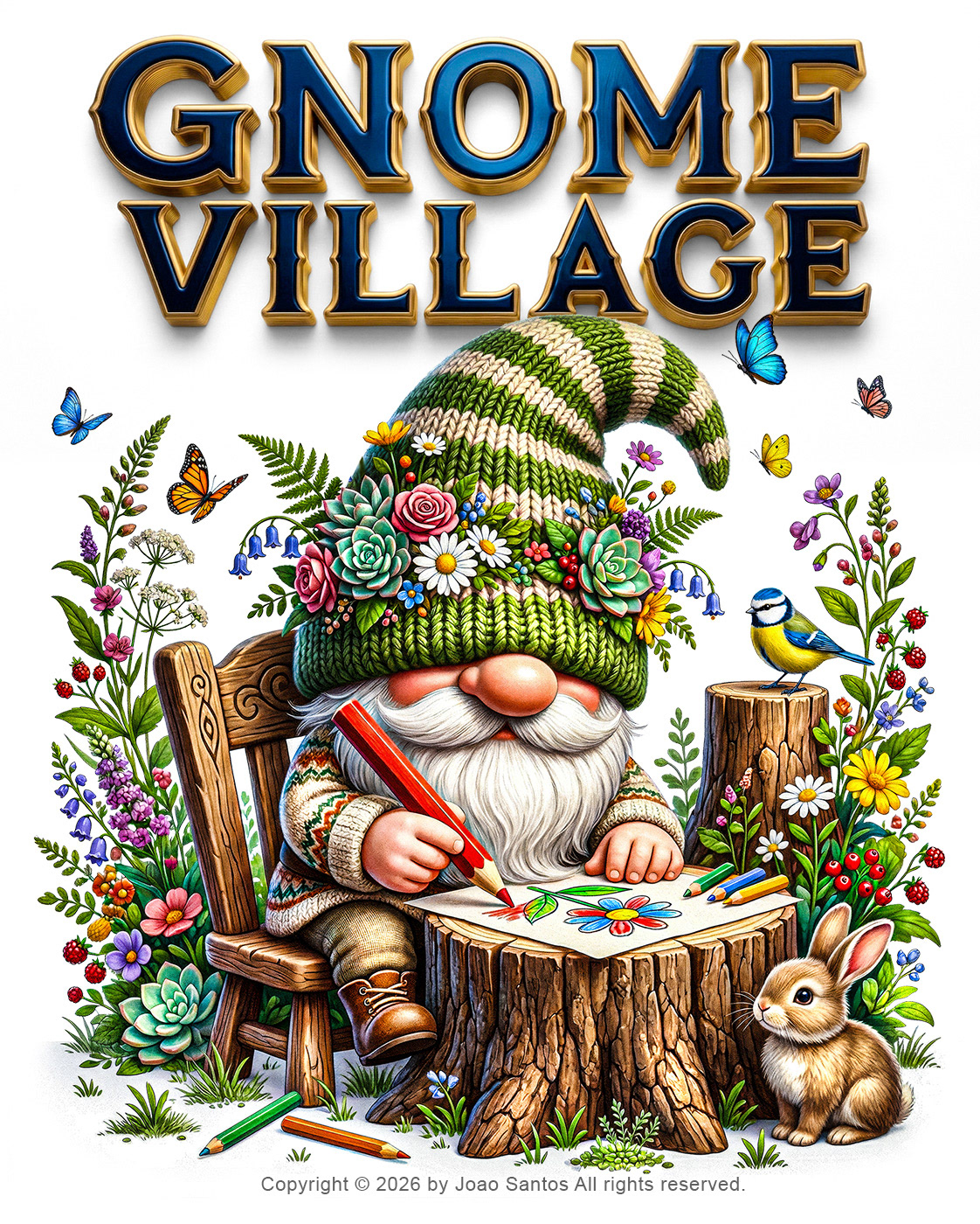 Gnome Village - KDP Amazon Book Cover