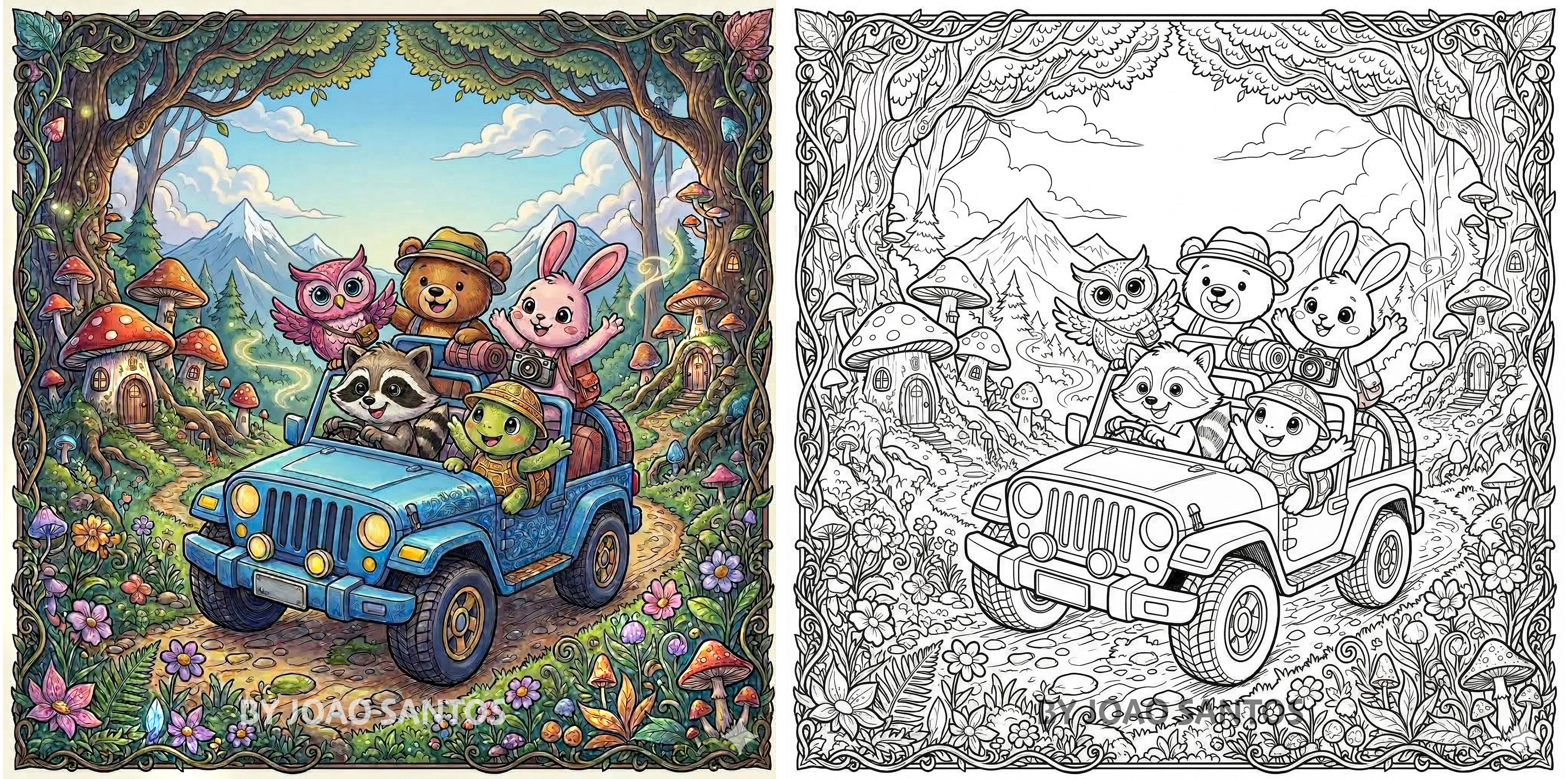The Magic Forest - Coloring Book