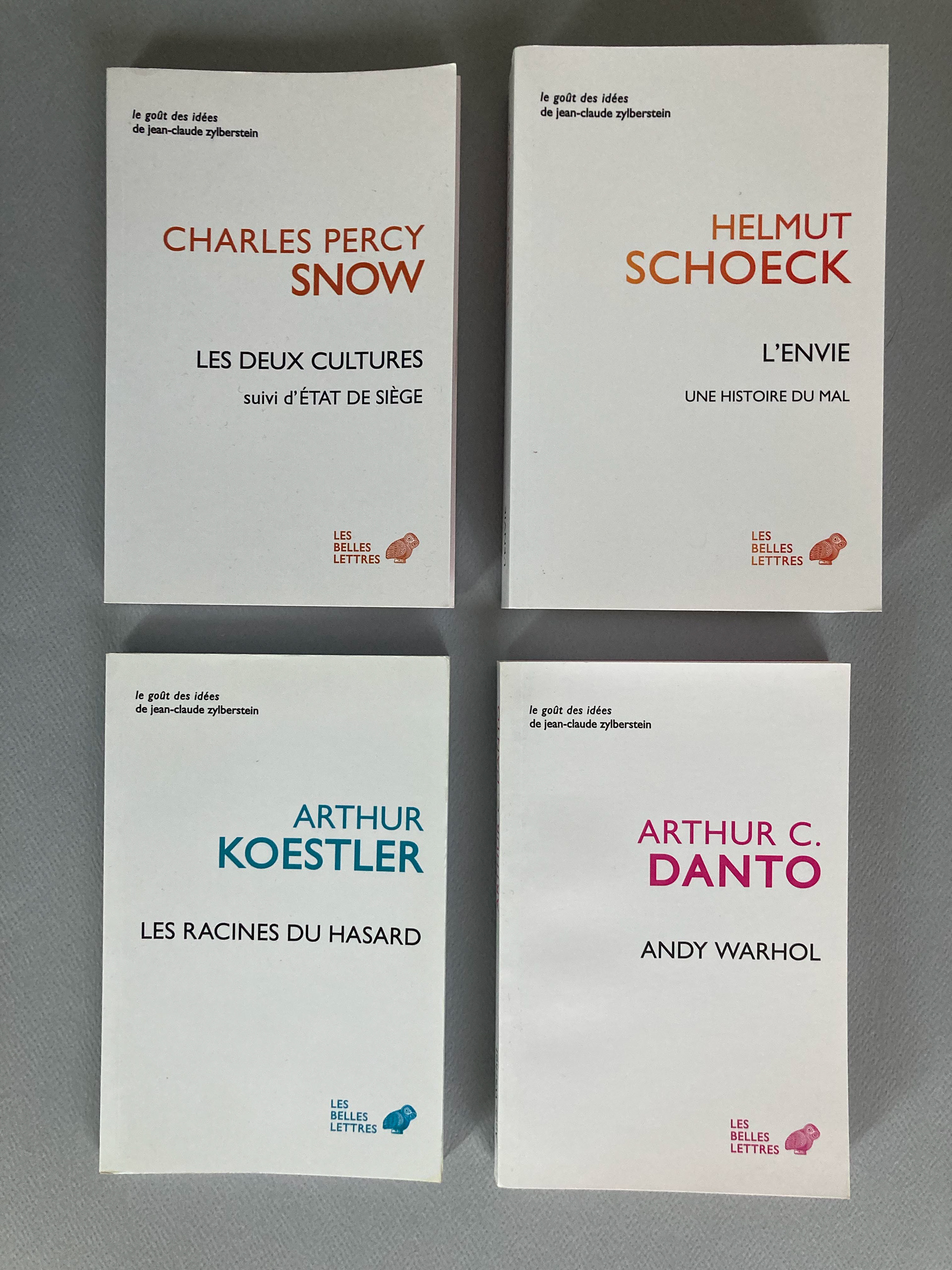 “Le goût des idées”, dirigée par Jean-Claude Zylberstein, 125x190, Les Belles Lettres