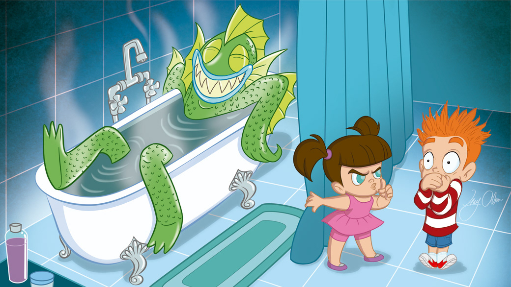 Viny Alves - There's a monster in the bathtub!