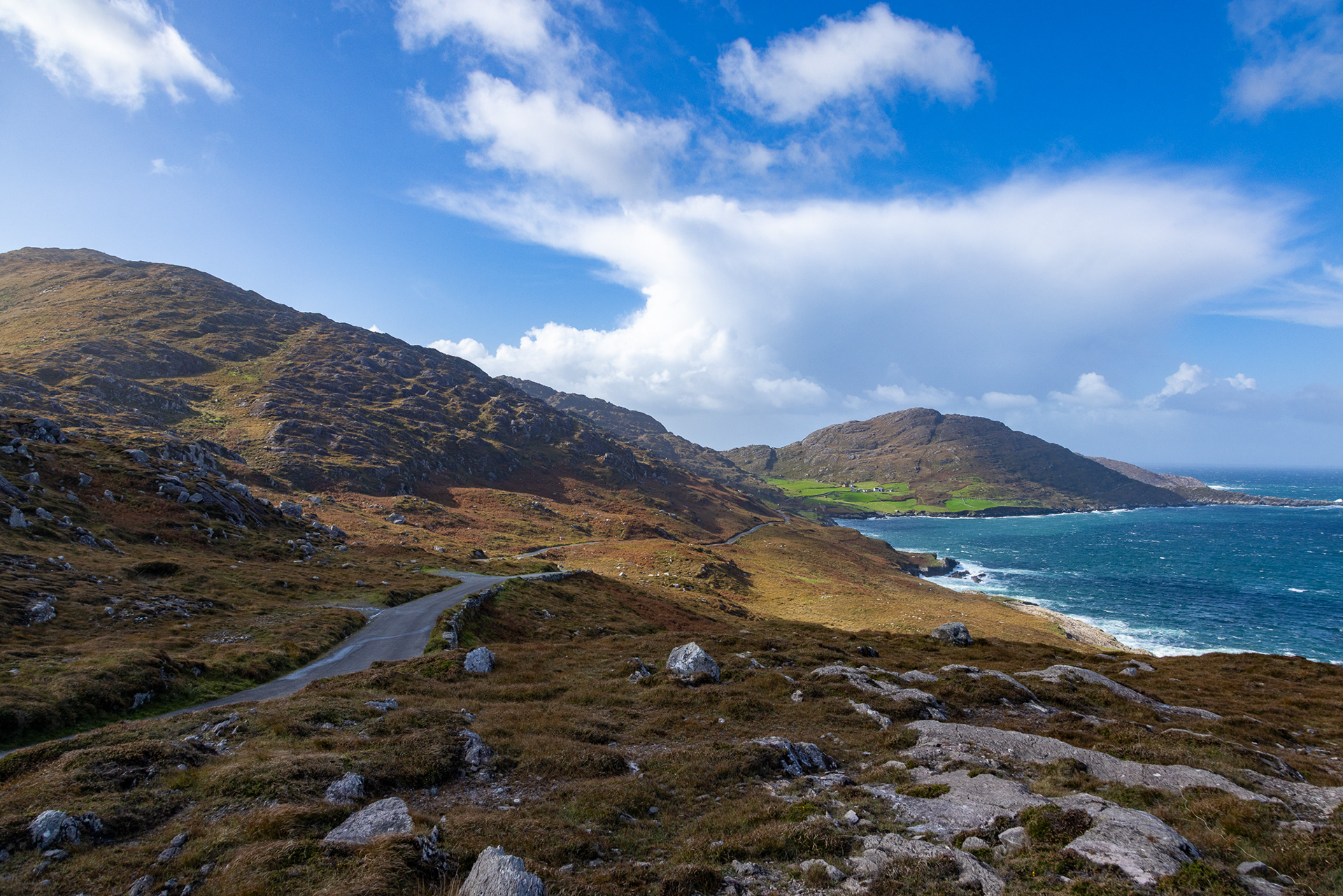The road into Dzogchen Beara