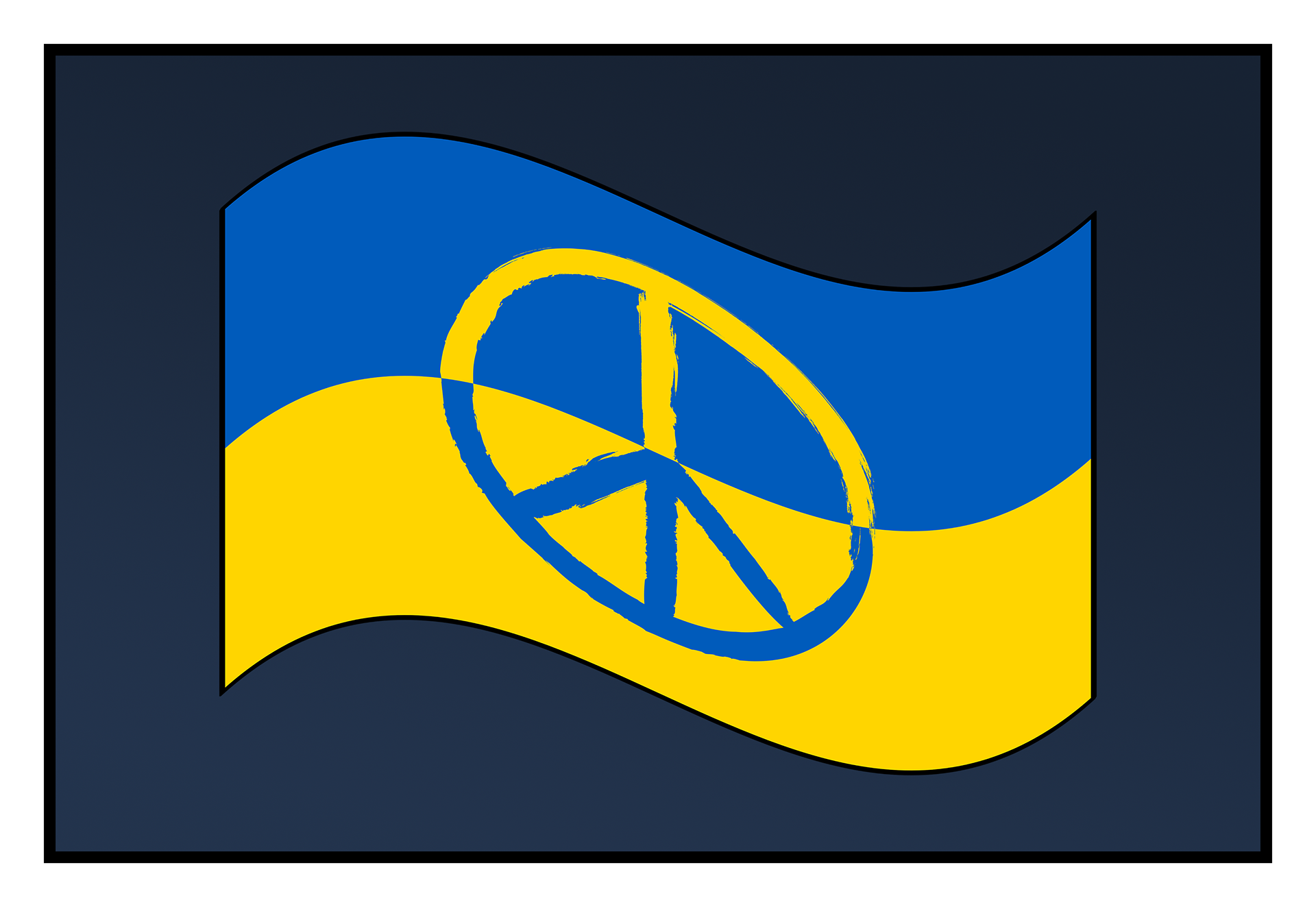 Ukraine peace flag