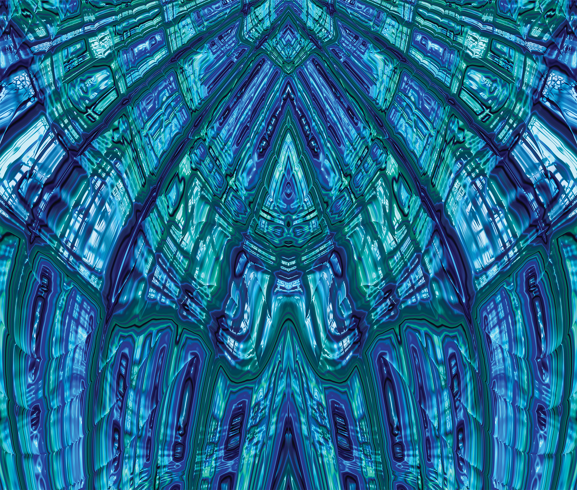 blue green cathedral